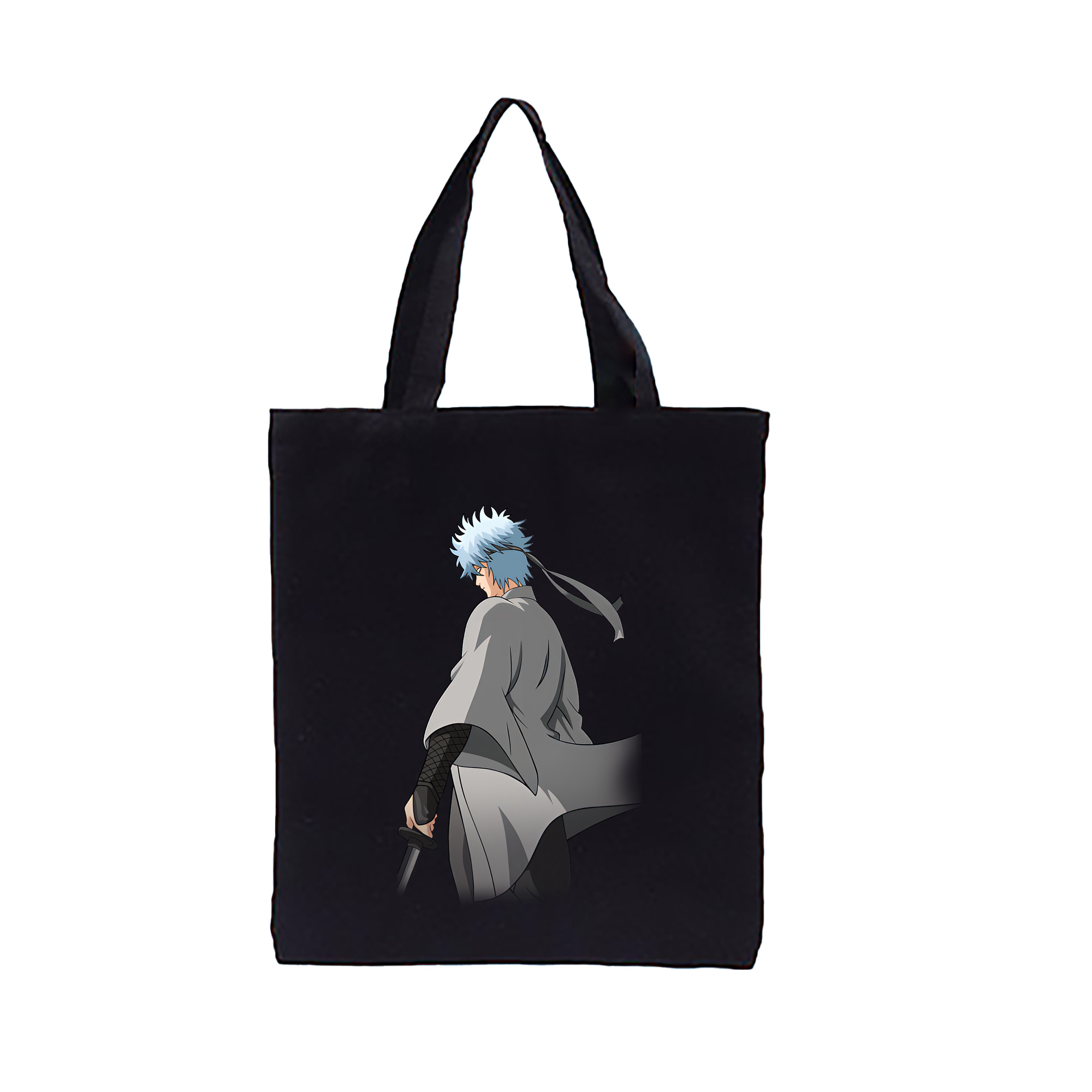 （画像用） ぎんたま 坂田銀時（さかたぎんとき） 神楽 志村新八（しむら しんぱち） GINTAMA Sakata Gintoki Kagura Shimura Shinpachi 縦型キャンバス生地手提げバッグ　トートバッグ