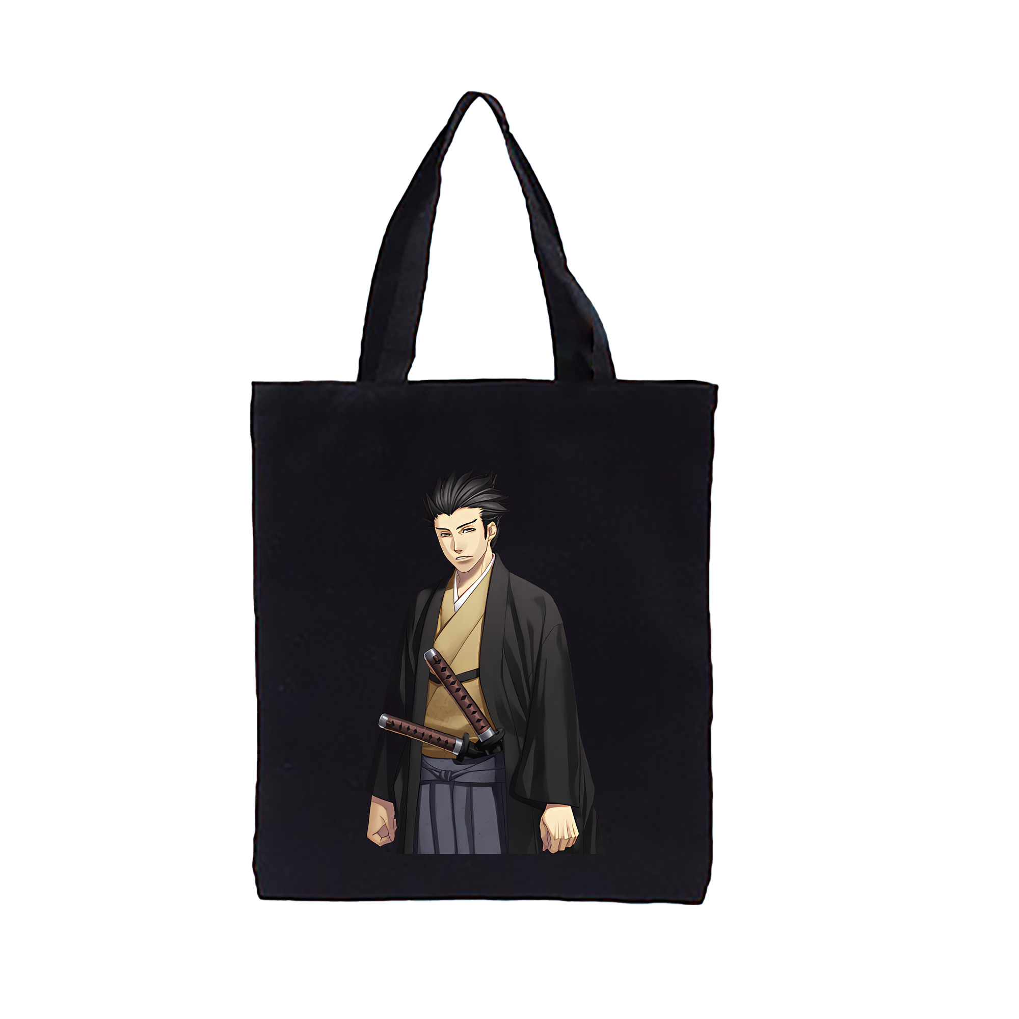 （画像用） ぎんたま 坂田銀時（さかたぎんとき） 神楽 志村新八（しむら しんぱち） GINTAMA Sakata Gintoki Kagura Shimura Shinpachi 縦型キャンバス生地手提げバッグ　トートバッグ