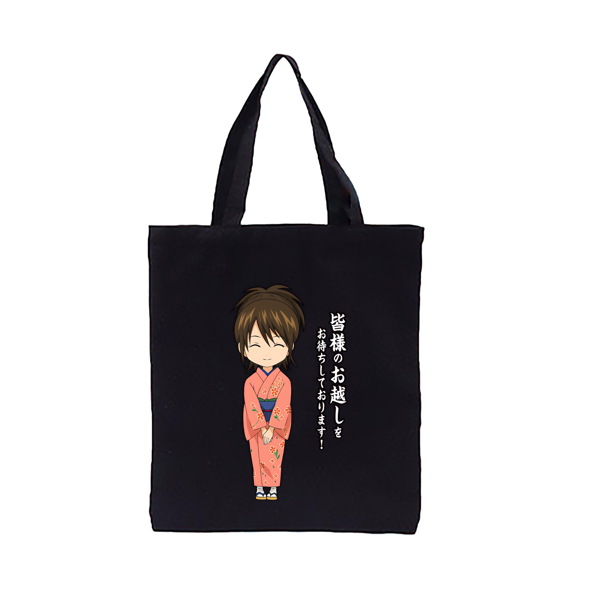 （画像用） ぎんたま 坂田銀時（さかたぎんとき） 神楽 志村新八（しむら しんぱち） GINTAMA Sakata Gintoki Kagura Shimura Shinpachi 縦型キャンバス生地手提げバッグ　トートバッグ