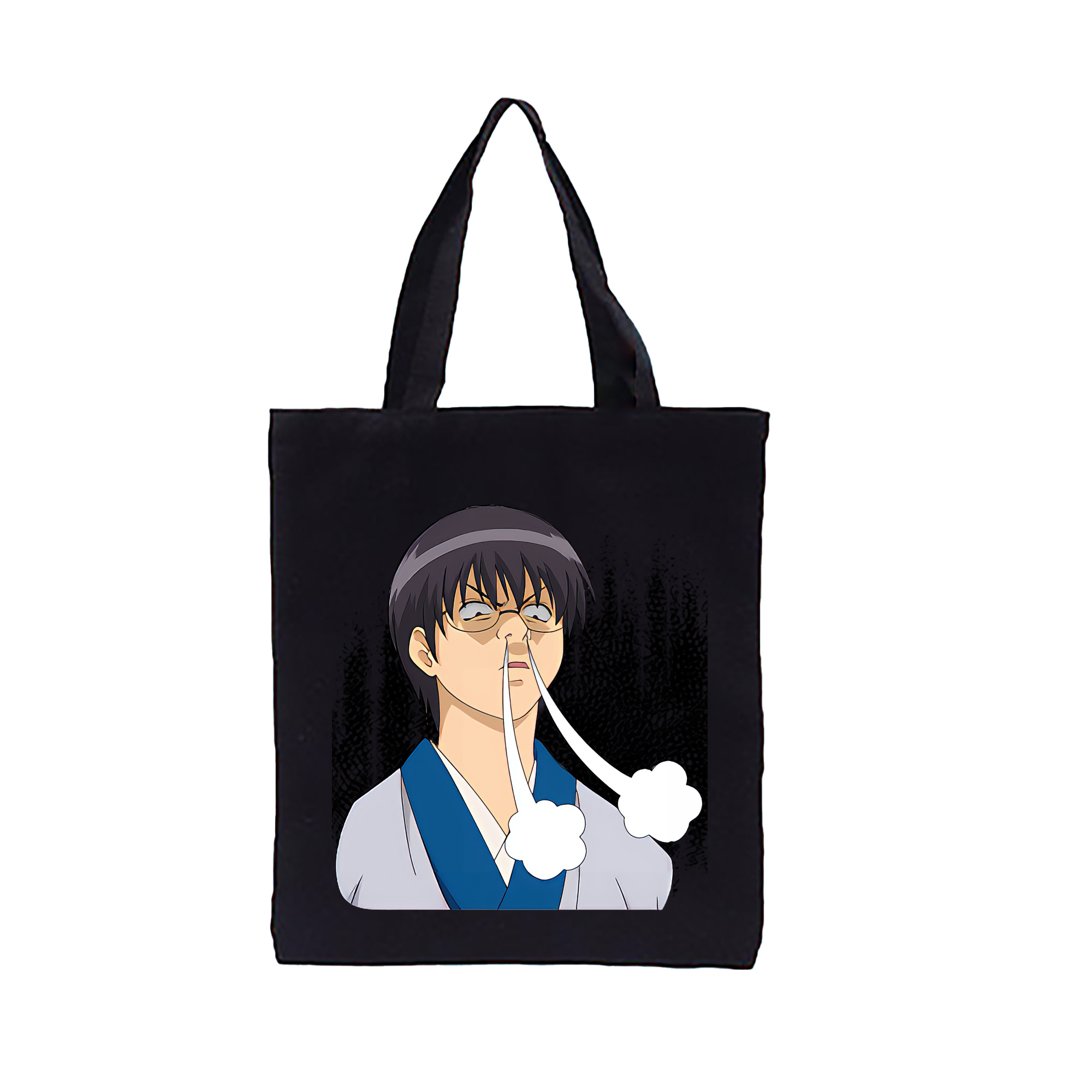 （画像用） ぎんたま 坂田銀時（さかたぎんとき） 神楽 志村新八（しむら しんぱち） GINTAMA Sakata Gintoki Kagura Shimura Shinpachi 縦型キャンバス生地手提げバッグ　トートバッグ