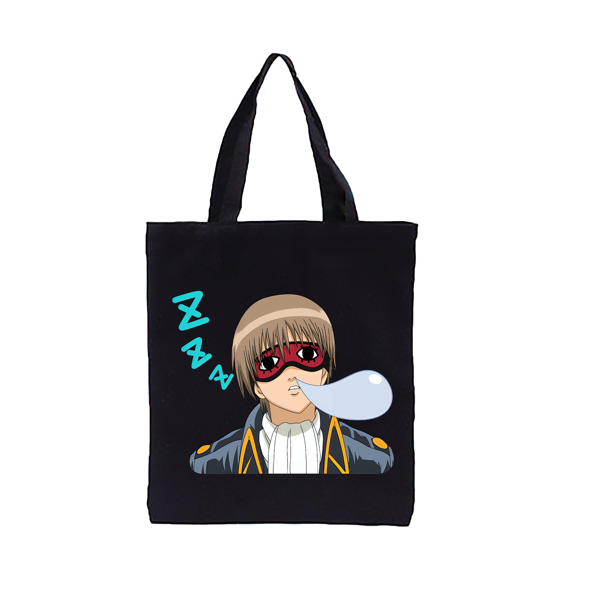 （画像用） ぎんたま 坂田銀時（さかたぎんとき） 神楽 志村新八（しむら しんぱち） GINTAMA Sakata Gintoki Kagura Shimura Shinpachi 縦型キャンバス生地手提げバッグ　トートバッグ
