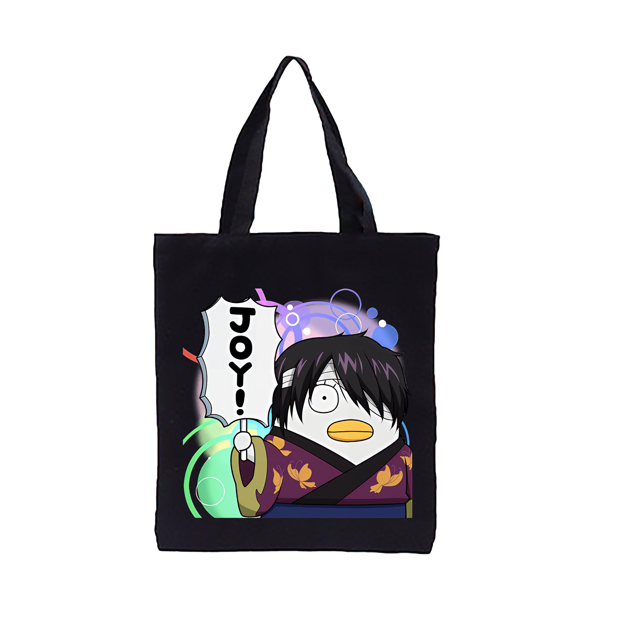 （画像用） ぎんたま 坂田銀時（さかたぎんとき） 神楽 志村新八（しむら しんぱち） GINTAMA Sakata Gintoki Kagura Shimura Shinpachi 縦型キャンバス生地手提げバッグ　トートバッグ