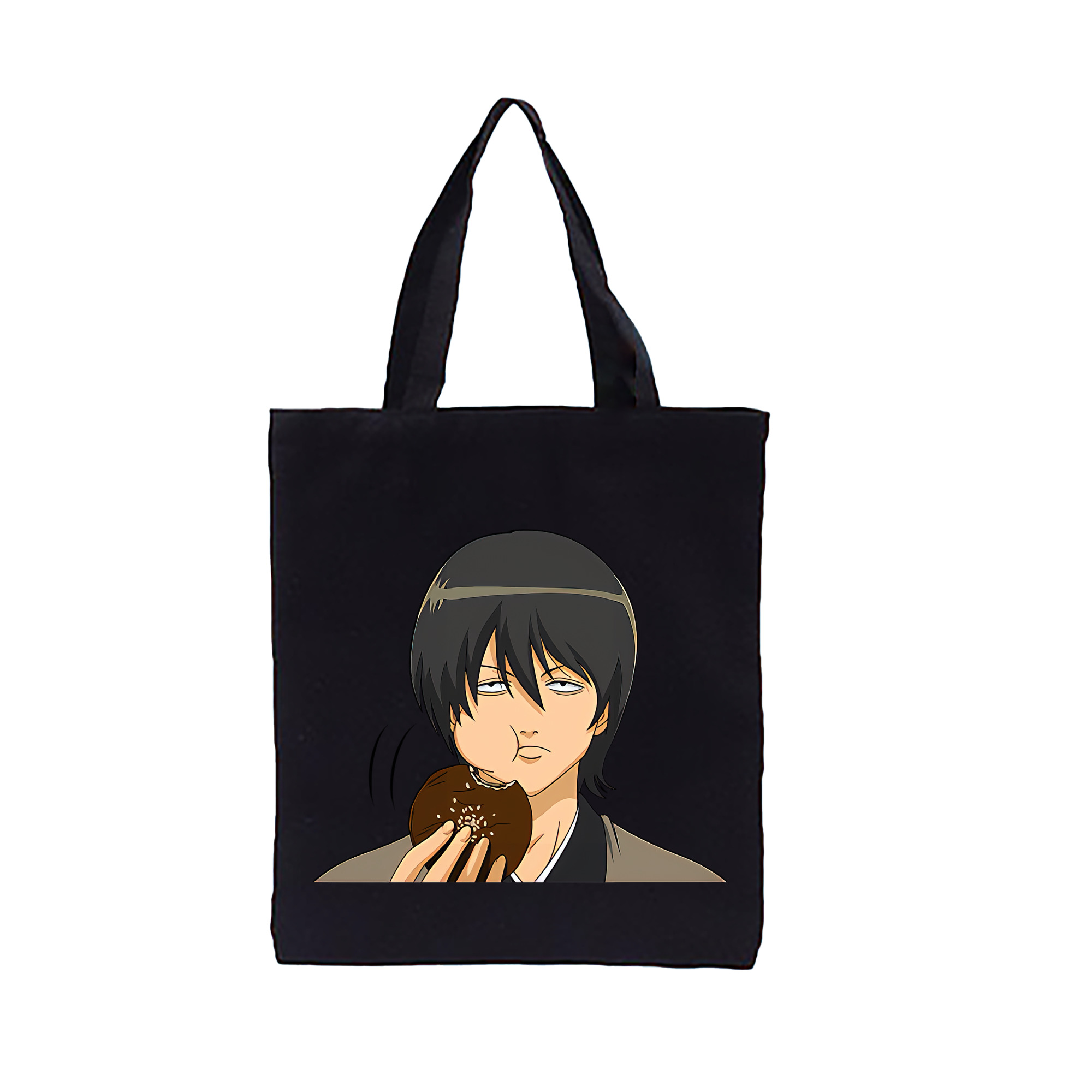 （画像用） ぎんたま 坂田銀時（さかたぎんとき） 神楽 志村新八（しむら しんぱち） GINTAMA Sakata Gintoki Kagura Shimura Shinpachi 縦型キャンバス生地手提げバッグ　トートバッグ