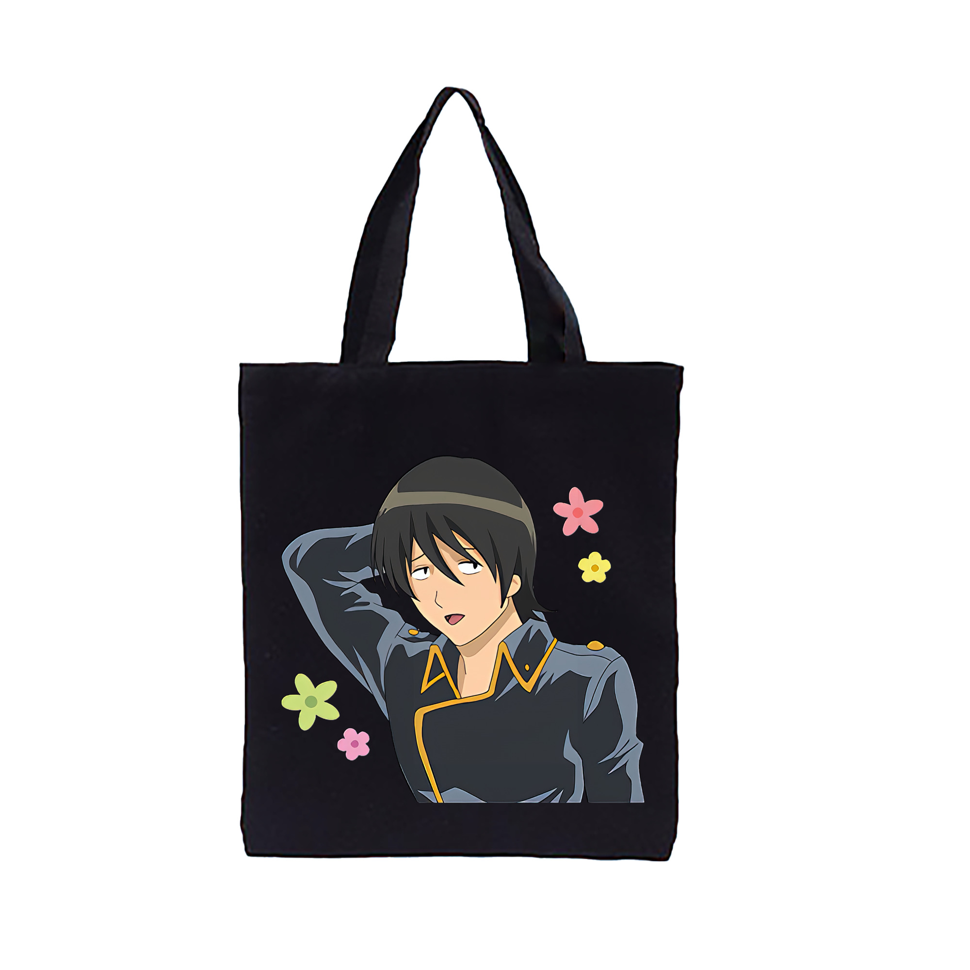 （画像用） ぎんたま 坂田銀時（さかたぎんとき） 神楽 志村新八（しむら しんぱち） GINTAMA Sakata Gintoki Kagura Shimura Shinpachi 縦型キャンバス生地手提げバッグ　トートバッグ