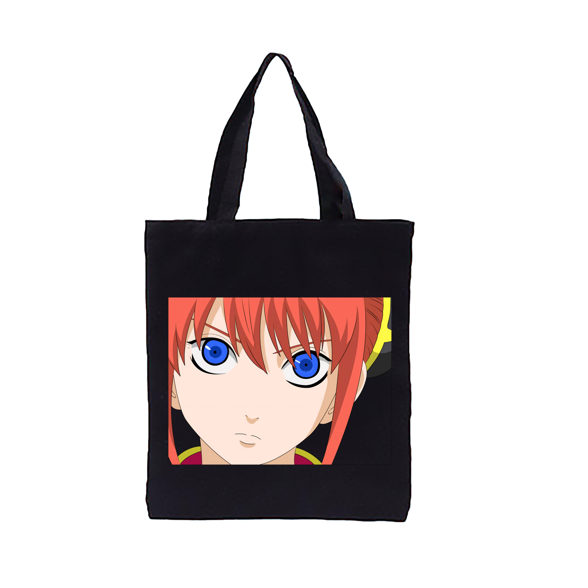 （画像用） ぎんたま 坂田銀時（さかたぎんとき） 神楽 志村新八（しむら しんぱち） GINTAMA Sakata Gintoki Kagura Shimura Shinpachi 縦型キャンバス生地手提げバッグ　トートバッグ