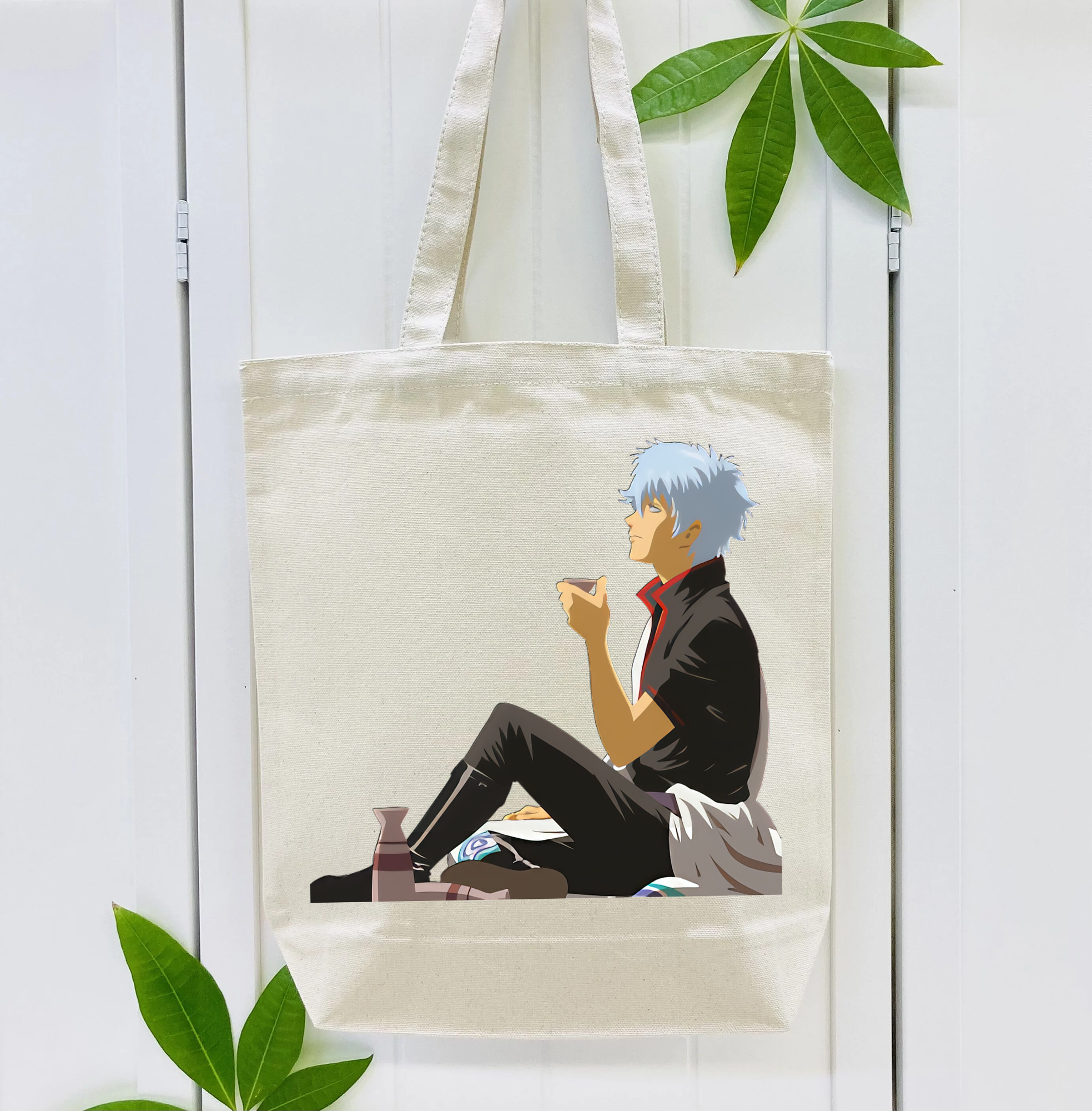 ぎんたま 坂田銀時（さかたぎんとき） 神楽 志村新八（しむら しんぱち） GINTAMA Sakata Gintoki Kagura Shimura Shinpachi 縦型キャンバス生地手提げバッグ　トートバッグ