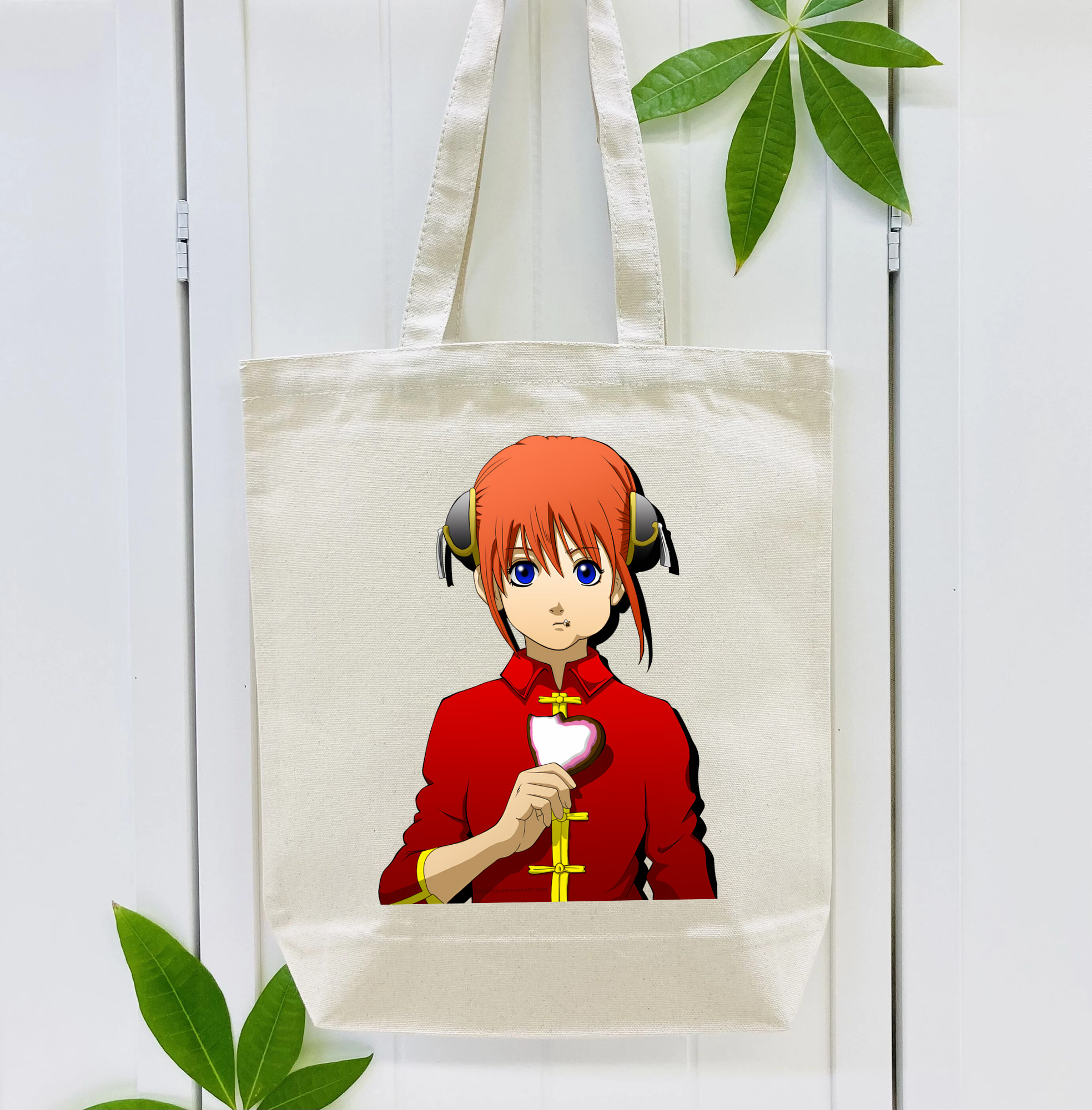 ぎんたま 坂田銀時（さかたぎんとき） 神楽 志村新八（しむら しんぱち） GINTAMA Sakata Gintoki Kagura Shimura Shinpachi 縦型キャンバス生地手提げバッグ　トートバッグ