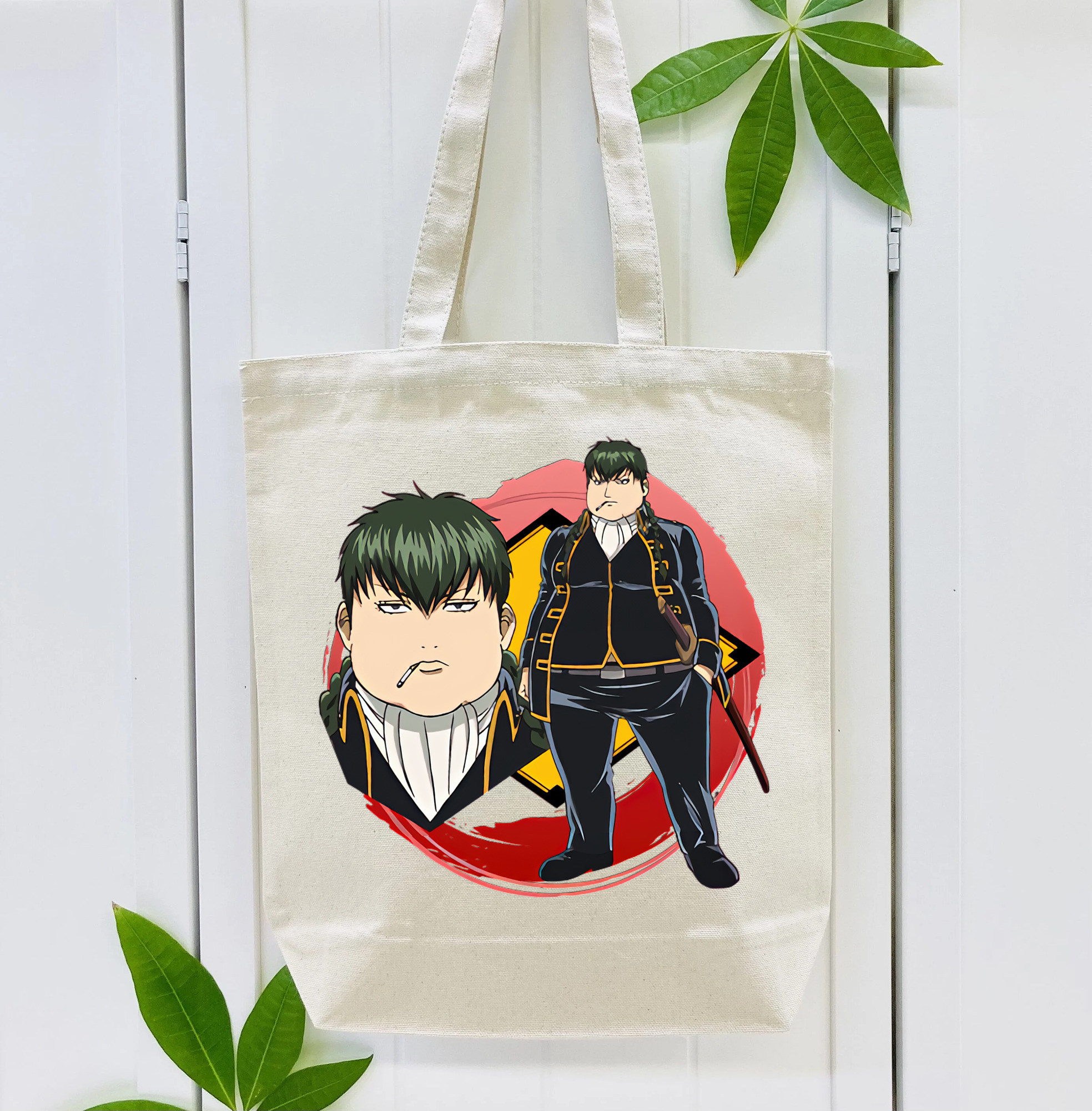 ぎんたま 坂田銀時（さかたぎんとき） 神楽 志村新八（しむら しんぱち） GINTAMA Sakata Gintoki Kagura Shimura Shinpachi 縦型キャンバス生地手提げバッグ　トートバッグ