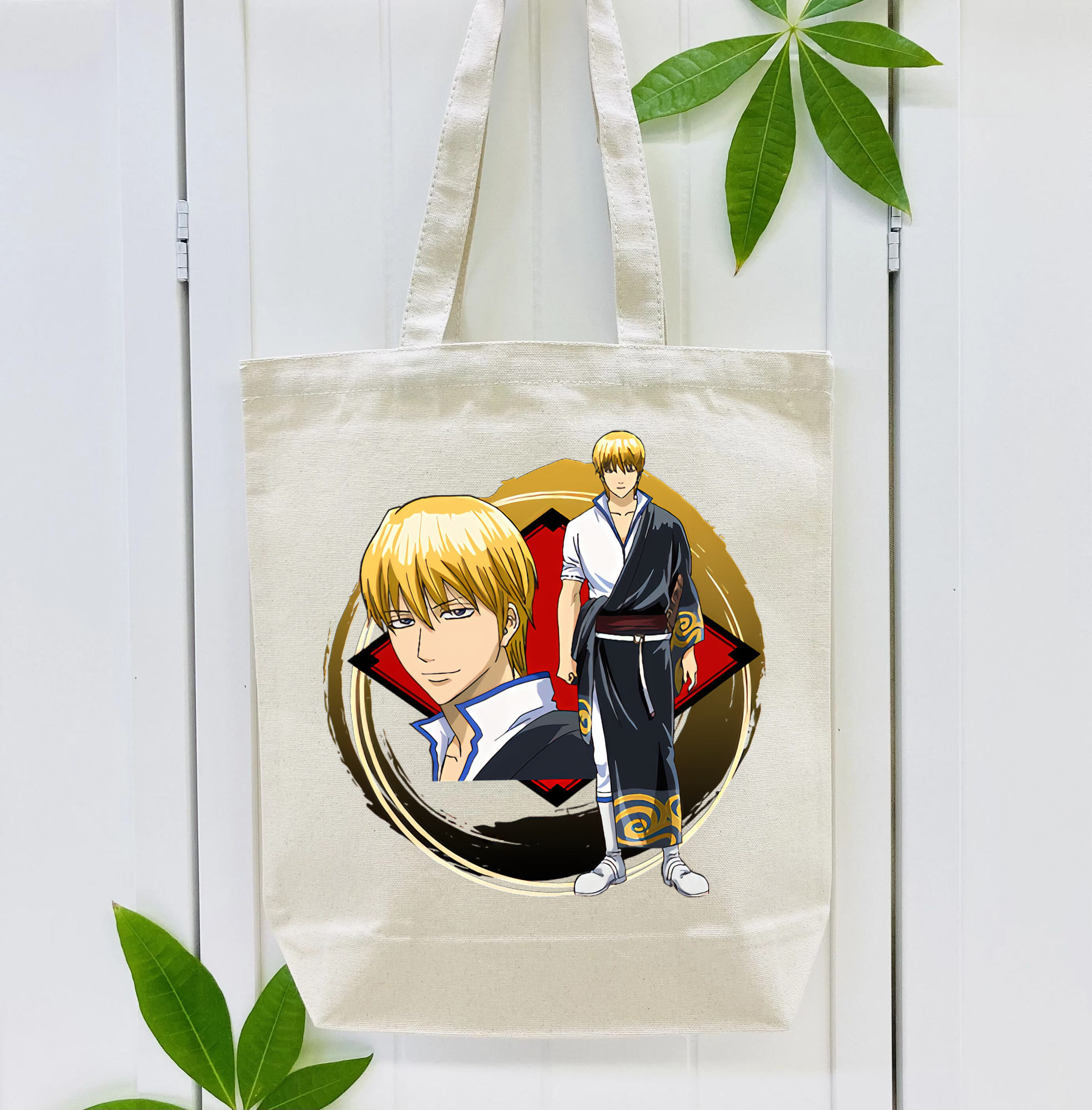 ぎんたま 坂田銀時（さかたぎんとき） 神楽 志村新八（しむら しんぱち） GINTAMA Sakata Gintoki Kagura Shimura Shinpachi 縦型キャンバス生地手提げバッグ　トートバッグ
