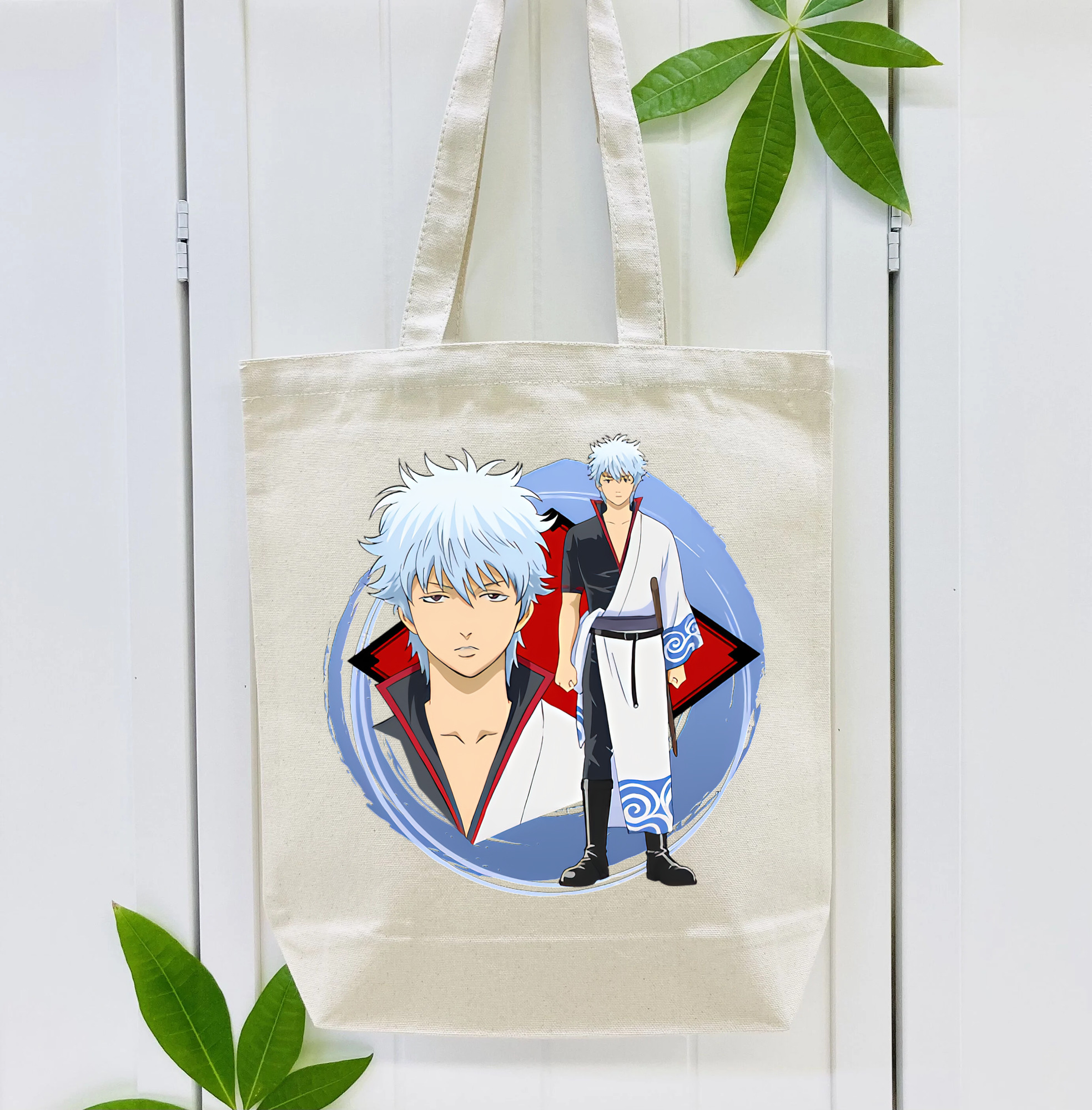 ぎんたま 坂田銀時（さかたぎんとき） 神楽 志村新八（しむら しんぱち） GINTAMA Sakata Gintoki Kagura Shimura Shinpachi 縦型キャンバス生地手提げバッグ　トートバッグ