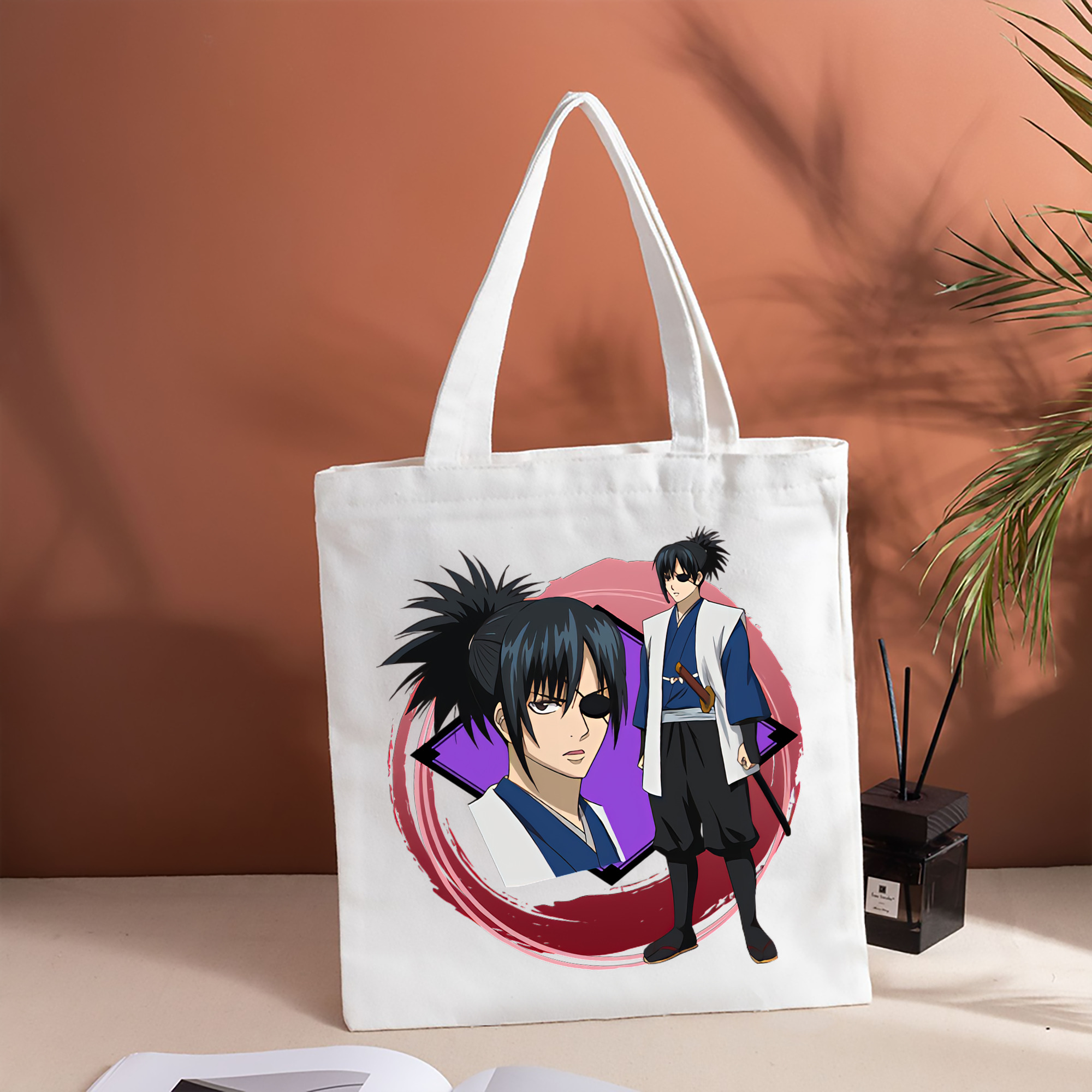 ぎんたま 坂田銀時（さかたぎんとき） 神楽 志村新八（しむら しんぱち） GINTAMA Sakata Gintoki Kagura Shimura Shinpachi 縦型キャンバス生地手提げバッグ　トートバッグ