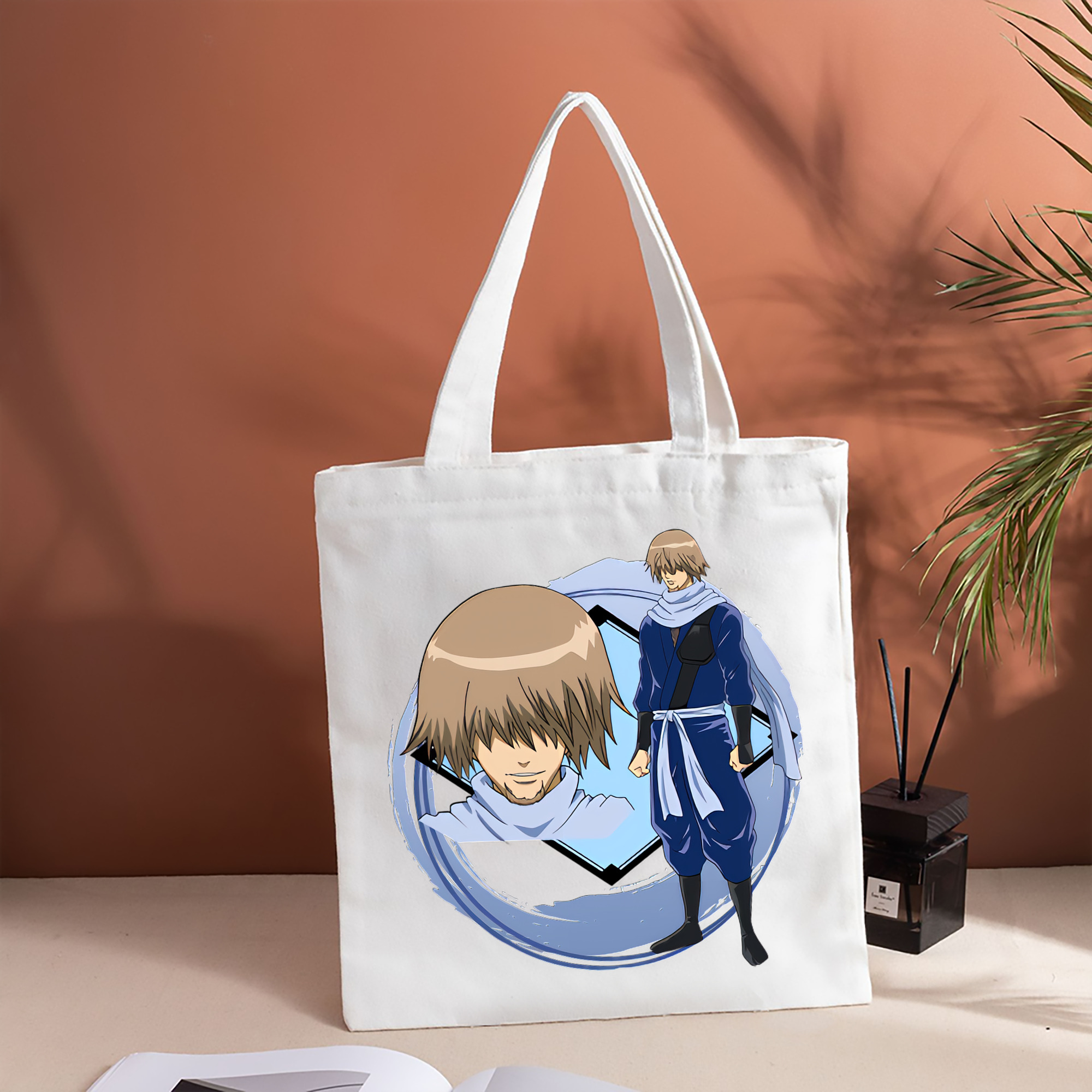 ぎんたま 坂田銀時（さかたぎんとき） 神楽 志村新八（しむら しんぱち） GINTAMA Sakata Gintoki Kagura Shimura Shinpachi 縦型キャンバス生地手提げバッグ　トートバッグ