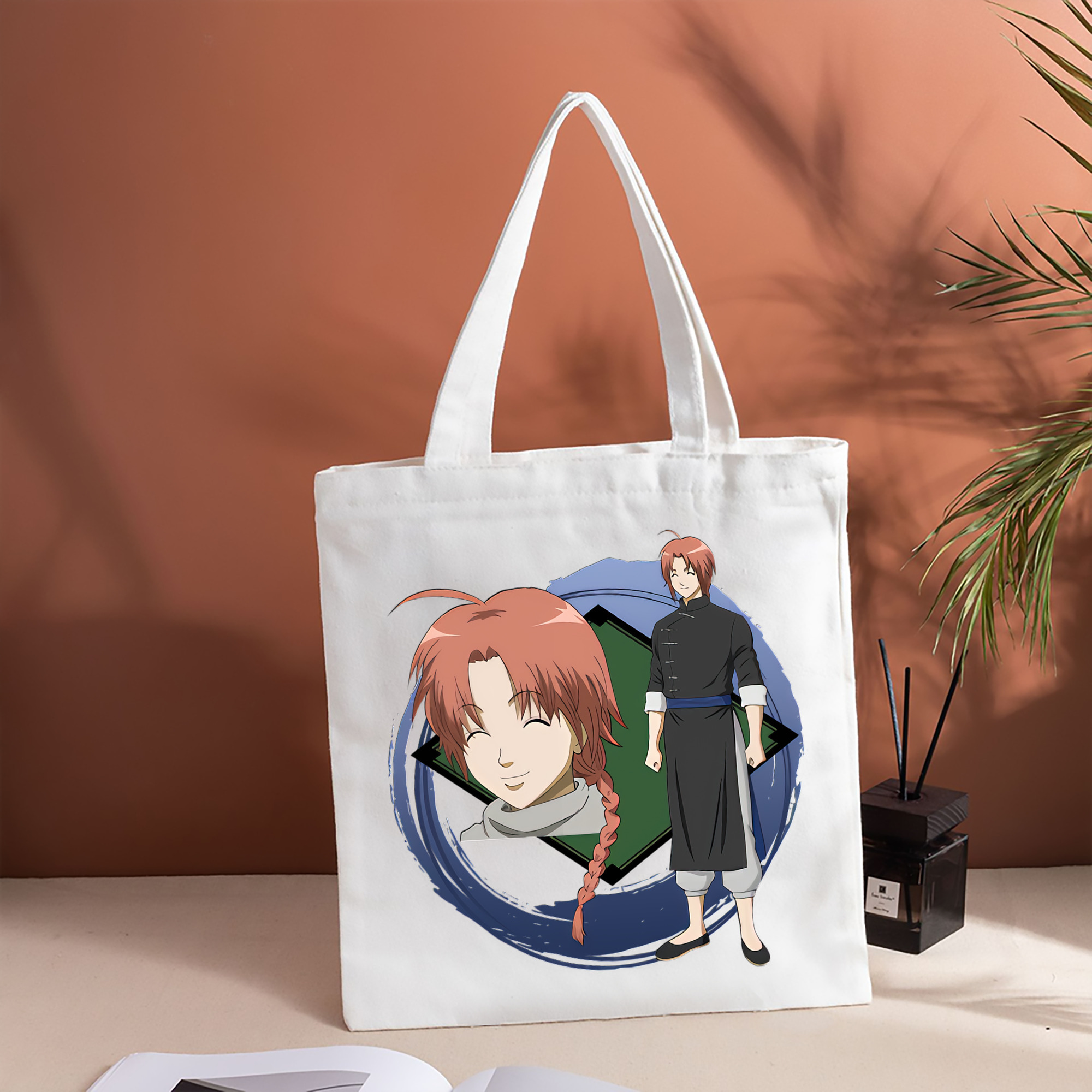ぎんたま 坂田銀時（さかたぎんとき） 神楽 志村新八（しむら しんぱち） GINTAMA Sakata Gintoki Kagura Shimura Shinpachi 縦型キャンバス生地手提げバッグ　トートバッグ