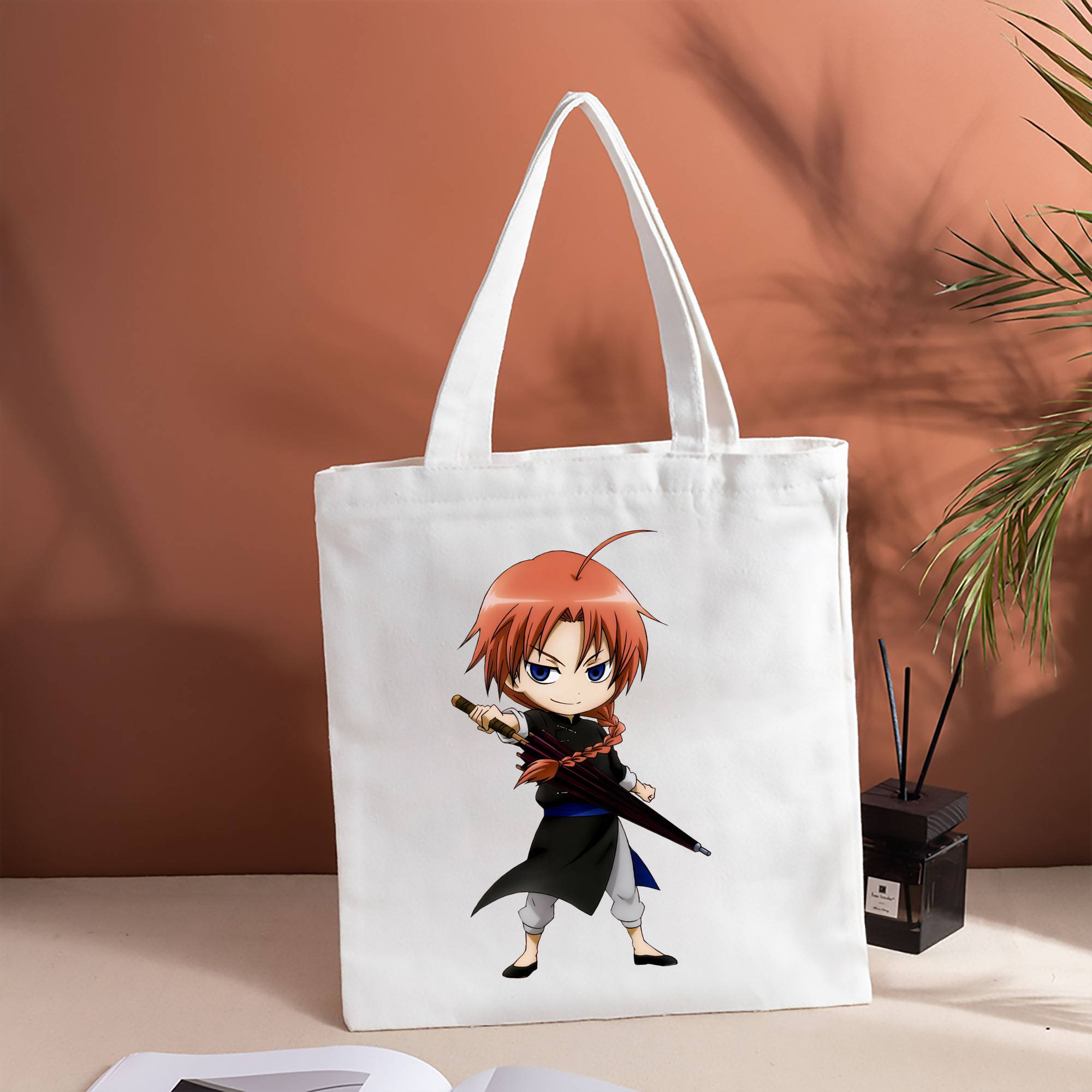 ぎんたま 坂田銀時（さかたぎんとき） 神楽 志村新八（しむら しんぱち） GINTAMA Sakata Gintoki Kagura Shimura Shinpachi 縦型キャンバス生地手提げバッグ　トートバッグ