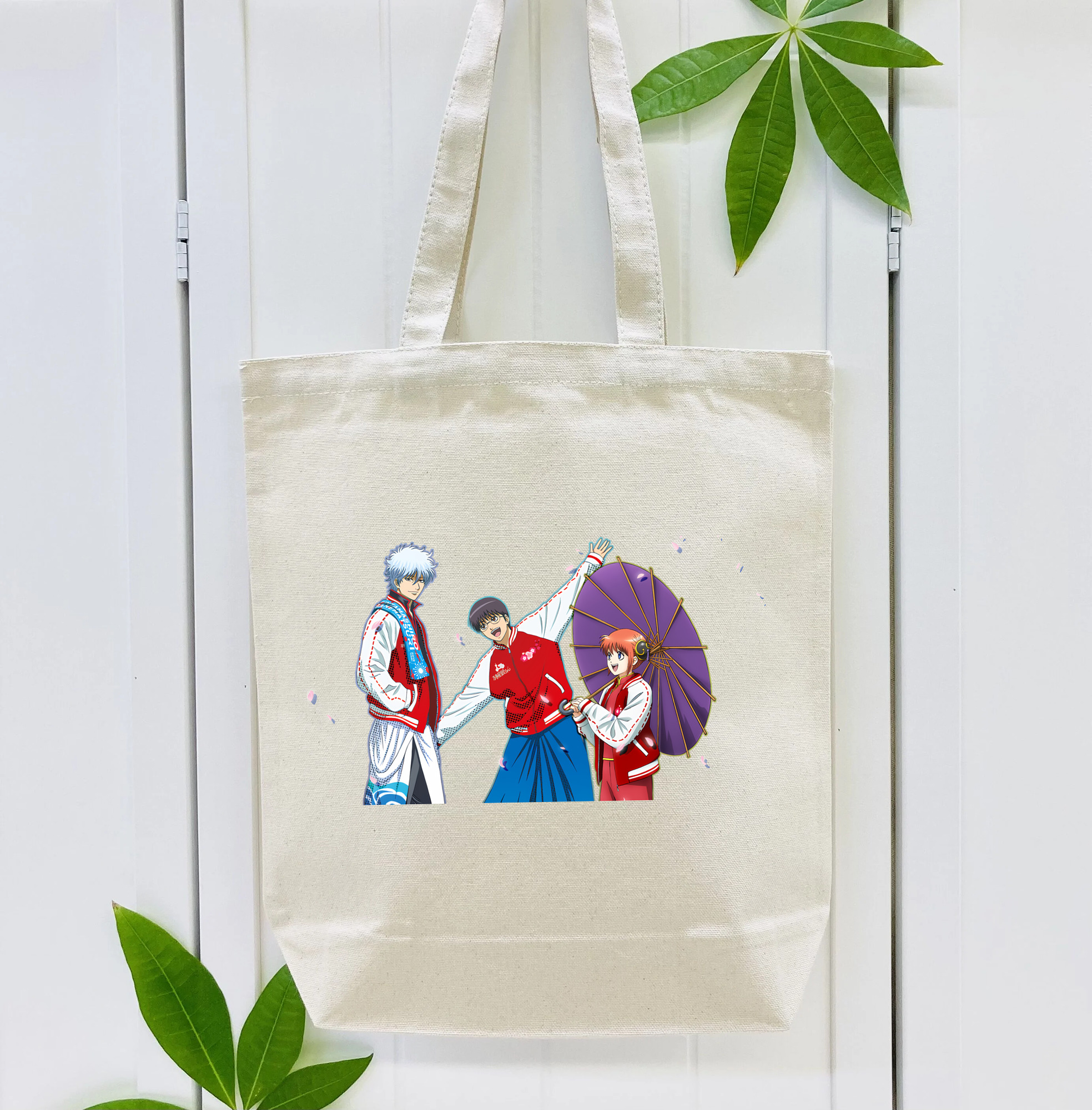 ぎんたま 坂田銀時（さかたぎんとき） 神楽 志村新八（しむら しんぱち） GINTAMA Sakata Gintoki Kagura Shimura Shinpachi 縦型キャンバス生地手提げバッグ　トートバッグ