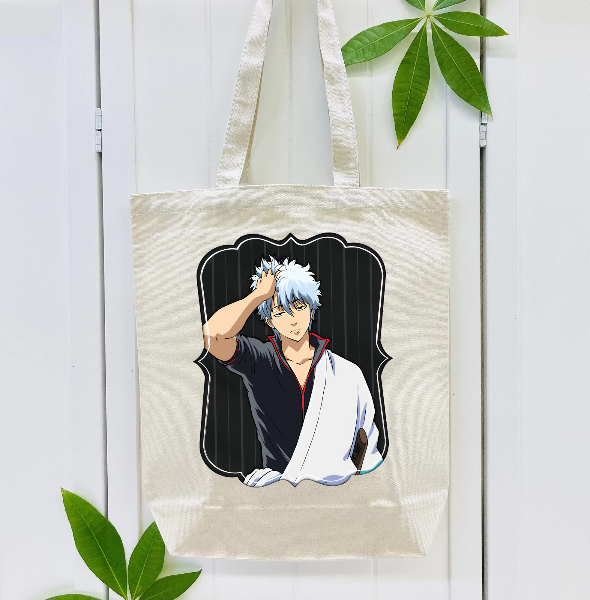 ぎんたま 坂田銀時（さかたぎんとき） 神楽 志村新八（しむら しんぱち） GINTAMA Sakata Gintoki Kagura Shimura Shinpachi 縦型キャンバス生地手提げバッグ　トートバッグ