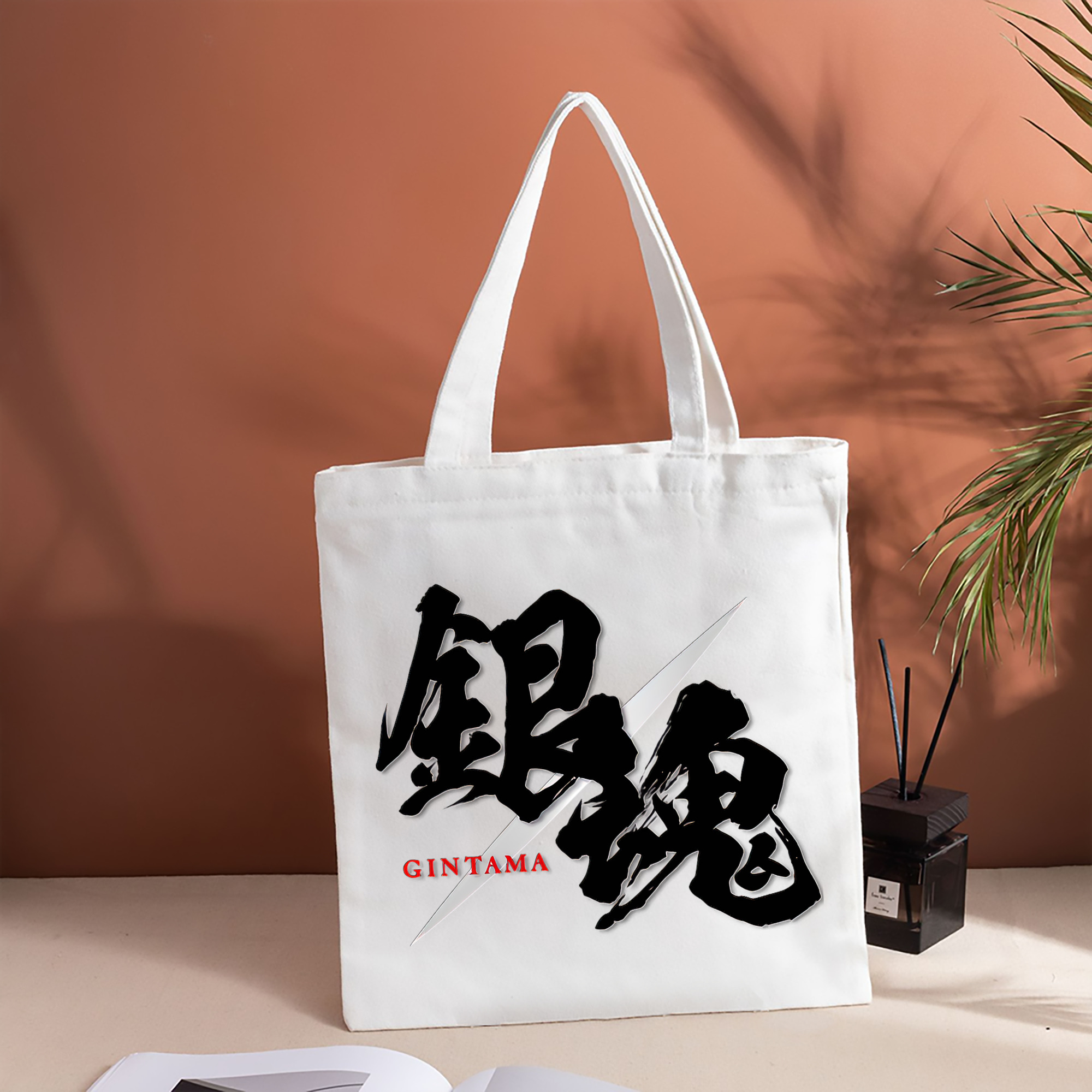 ぎんたま 坂田銀時（さかたぎんとき） 神楽 志村新八（しむら しんぱち） GINTAMA Sakata Gintoki Kagura Shimura Shinpachi 縦型キャンバス生地手提げバッグ　トートバッグ