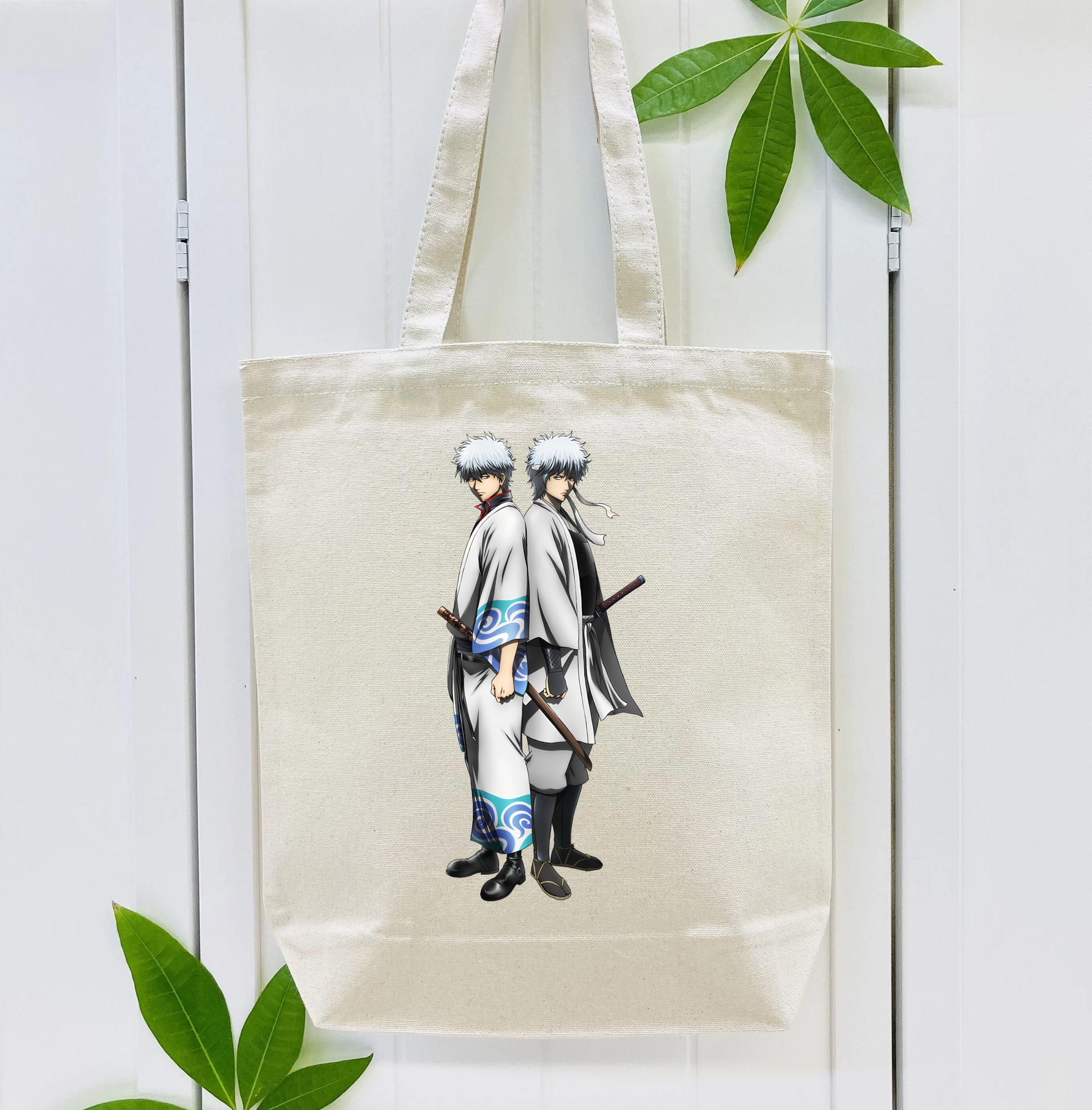 ぎんたま 坂田銀時（さかたぎんとき） 神楽 志村新八（しむら しんぱち） GINTAMA Sakata Gintoki Kagura Shimura Shinpachi 縦型キャンバス生地手提げバッグ　トートバッグ