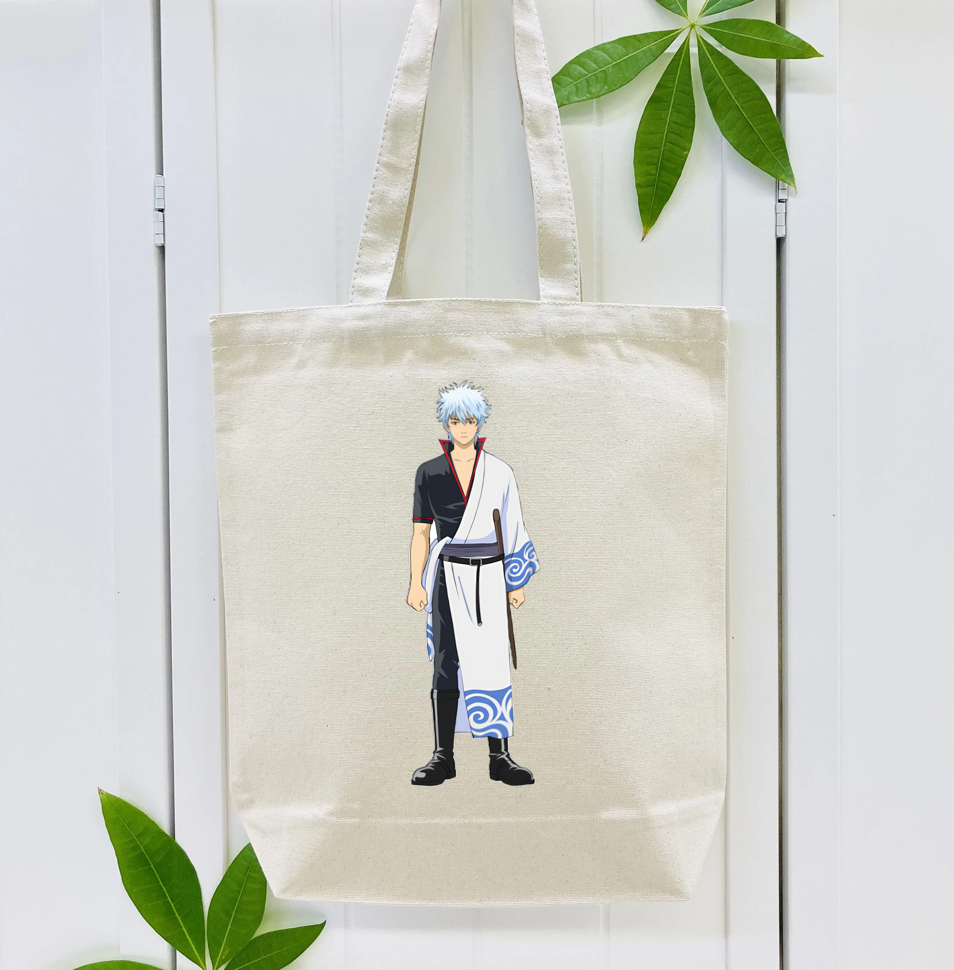 ぎんたま 坂田銀時（さかたぎんとき） 神楽 志村新八（しむら しんぱち） GINTAMA Sakata Gintoki Kagura Shimura Shinpachi 縦型キャンバス生地手提げバッグ　トートバッグ