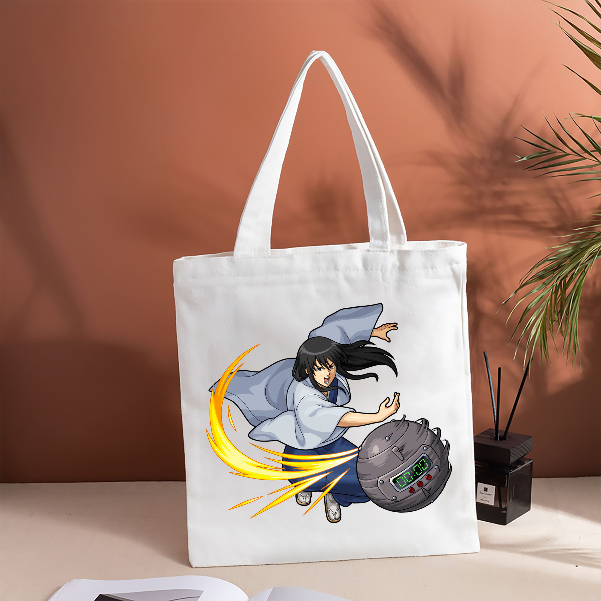 ぎんたま 坂田銀時（さかたぎんとき） 神楽 志村新八（しむら しんぱち） GINTAMA Sakata Gintoki Kagura Shimura Shinpachi 縦型キャンバス生地手提げバッグ　トートバッグ