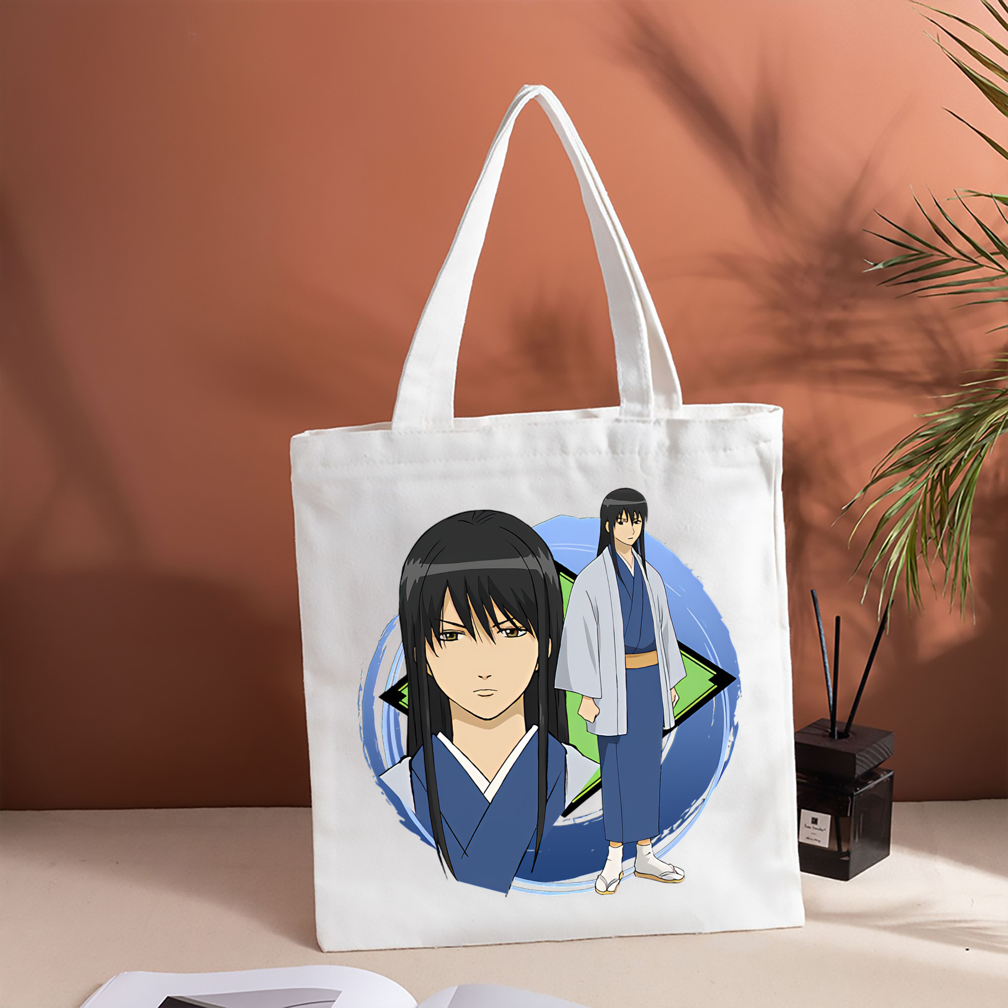 ぎんたま 坂田銀時（さかたぎんとき） 神楽 志村新八（しむら しんぱち） GINTAMA Sakata Gintoki Kagura Shimura Shinpachi 縦型キャンバス生地手提げバッグ　トートバッグ