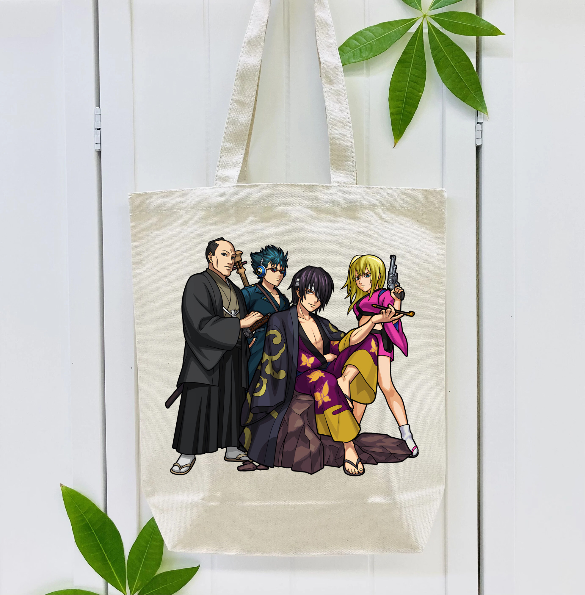 ぎんたま 坂田銀時（さかたぎんとき） 神楽 志村新八（しむら しんぱち） GINTAMA Sakata Gintoki Kagura Shimura Shinpachi 縦型キャンバス生地手提げバッグ　トートバッグ