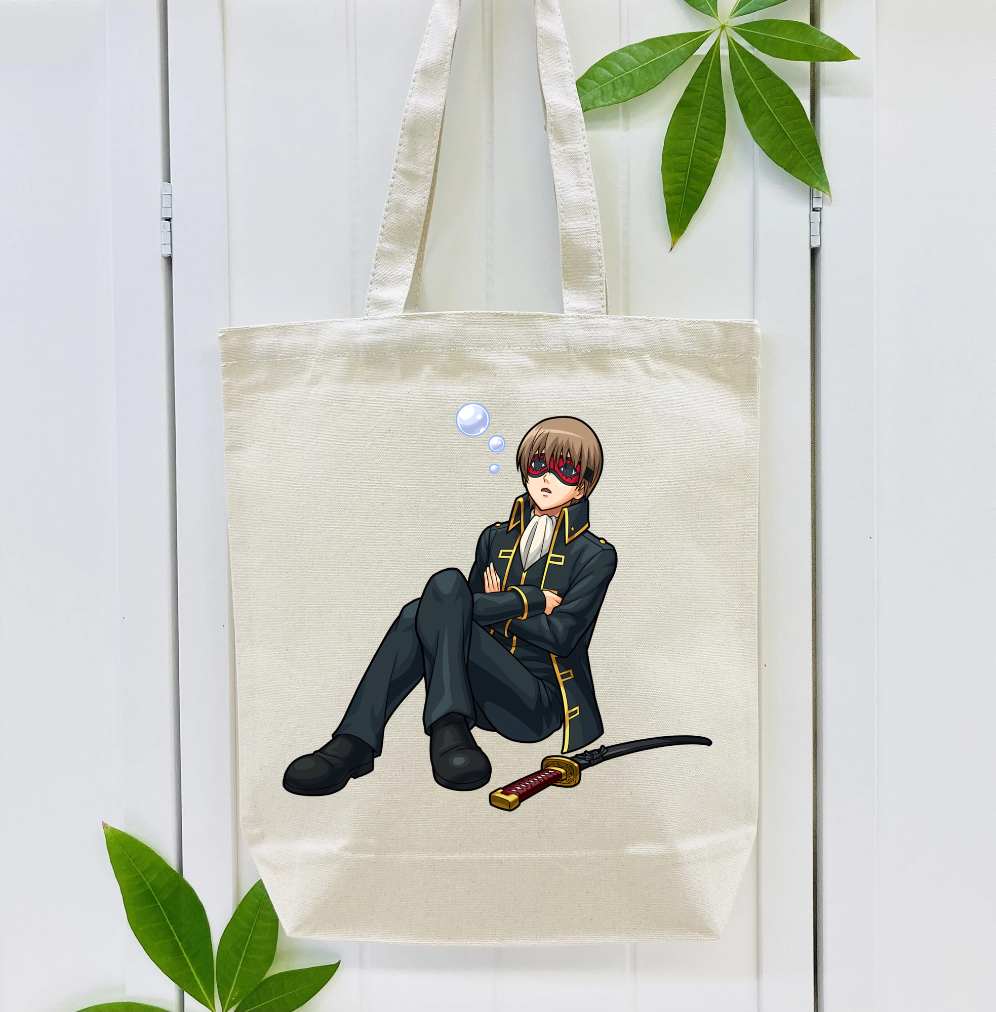 ぎんたま 坂田銀時（さかたぎんとき） 神楽 志村新八（しむら しんぱち） GINTAMA Sakata Gintoki Kagura Shimura Shinpachi 縦型キャンバス生地手提げバッグ　トートバッグ