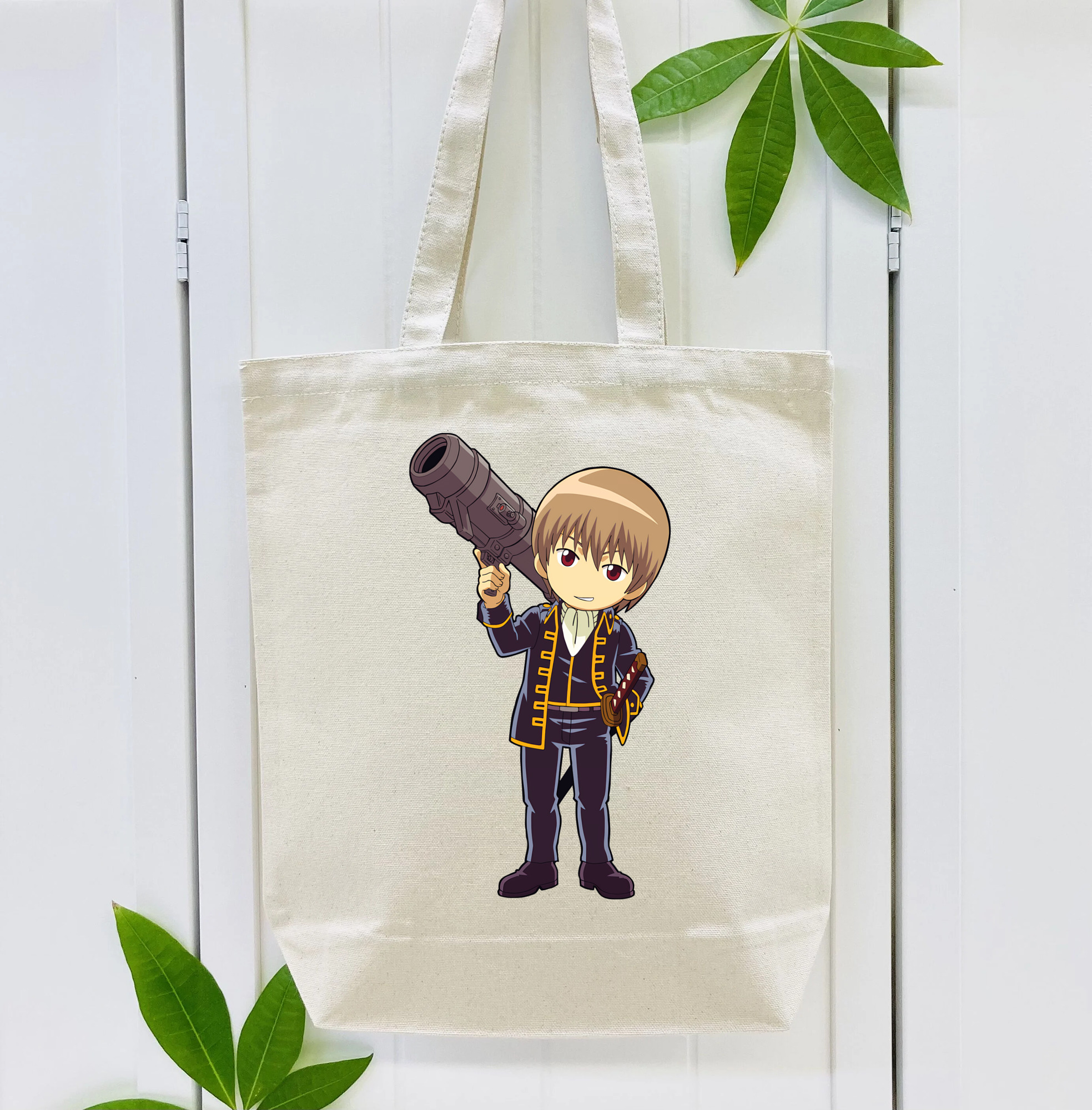ぎんたま 坂田銀時（さかたぎんとき） 神楽 志村新八（しむら しんぱち） GINTAMA Sakata Gintoki Kagura Shimura Shinpachi 縦型キャンバス生地手提げバッグ　トートバッグ