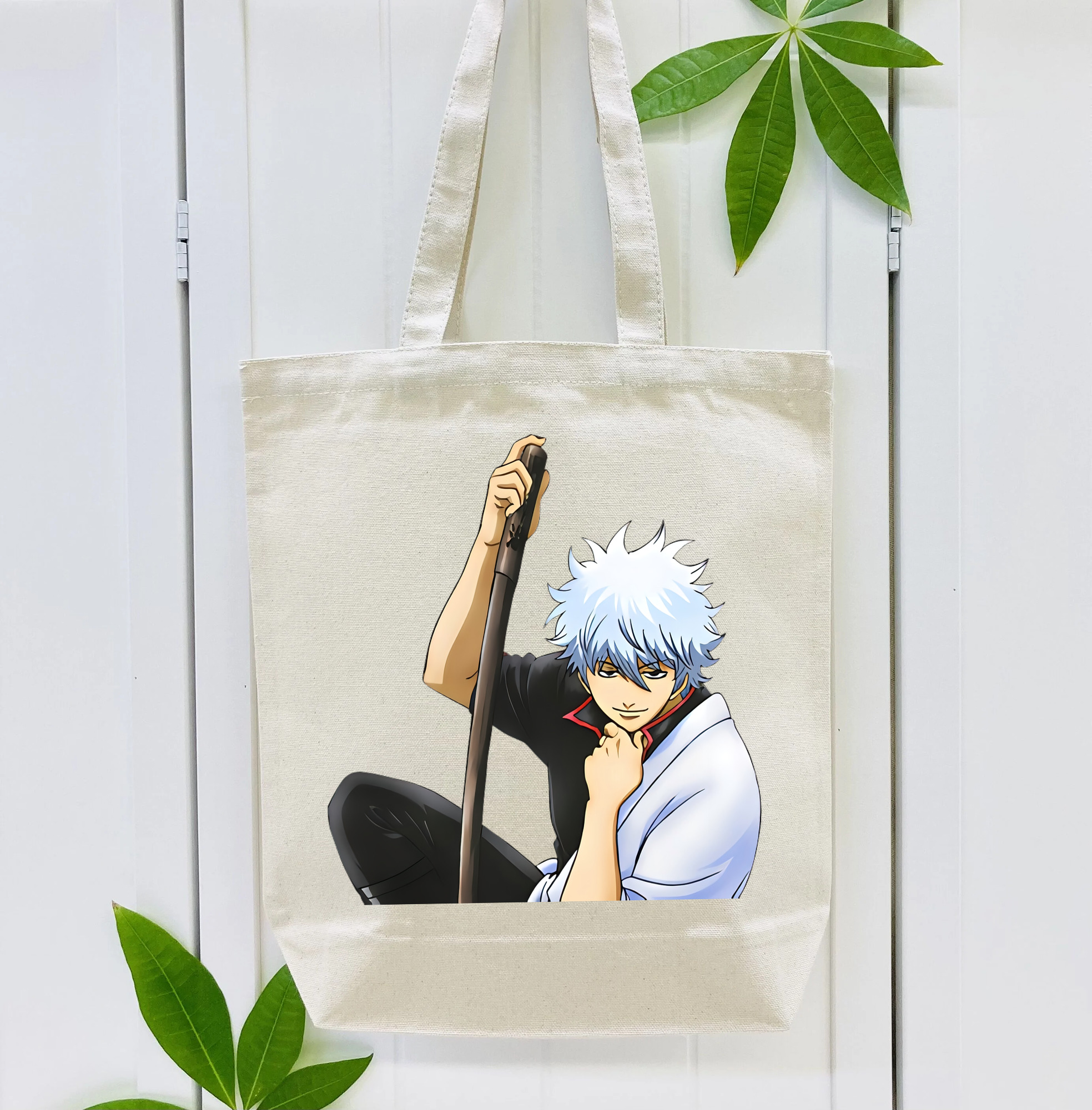 ぎんたま 坂田銀時（さかたぎんとき） 神楽 志村新八（しむら しんぱち） GINTAMA Sakata Gintoki Kagura Shimura Shinpachi 縦型キャンバス生地手提げバッグ　トートバッグ