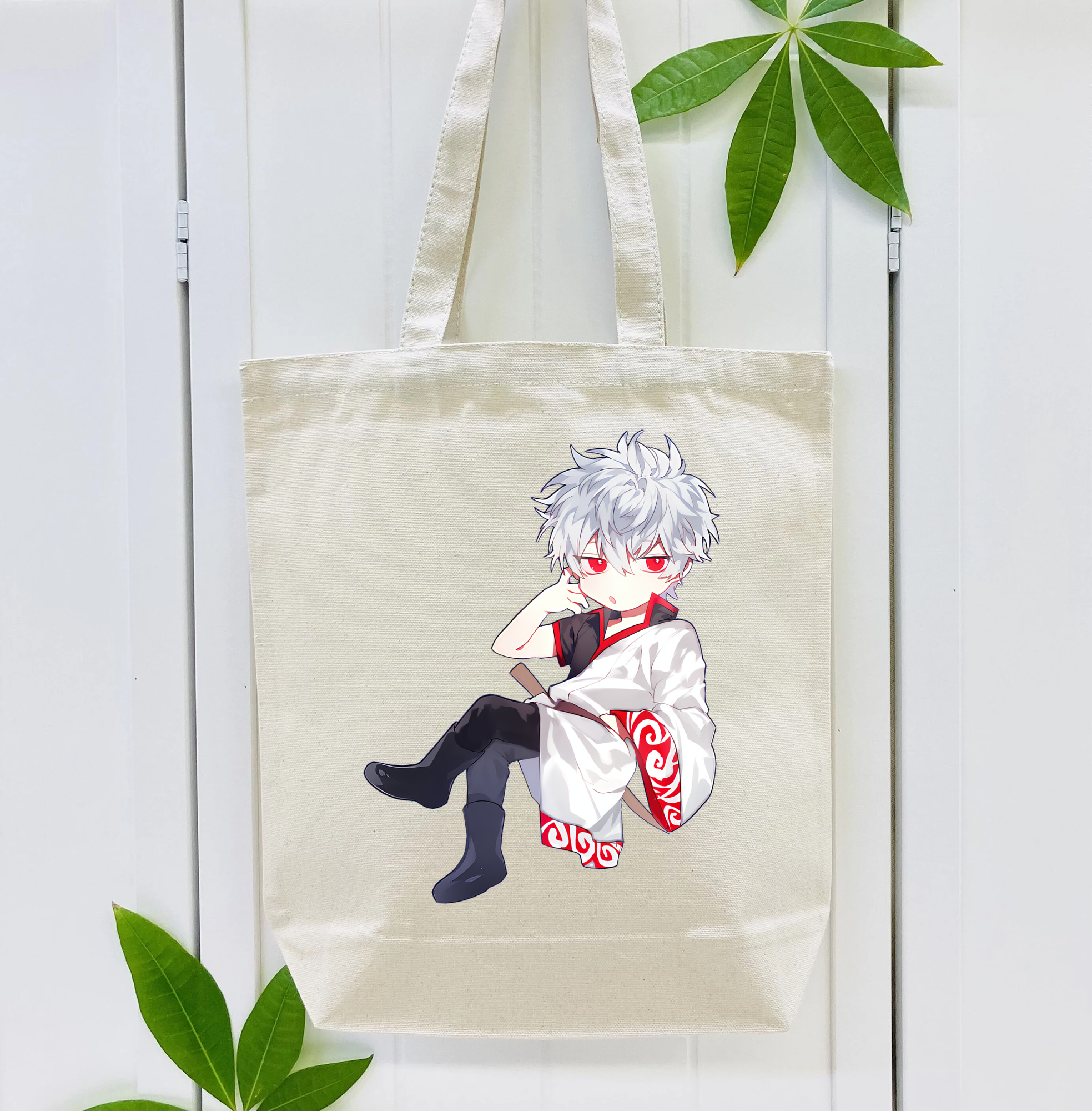 ぎんたま 坂田銀時（さかたぎんとき） 神楽 志村新八（しむら しんぱち） GINTAMA Sakata Gintoki Kagura Shimura Shinpachi 縦型キャンバス生地手提げバッグ　トートバッグ