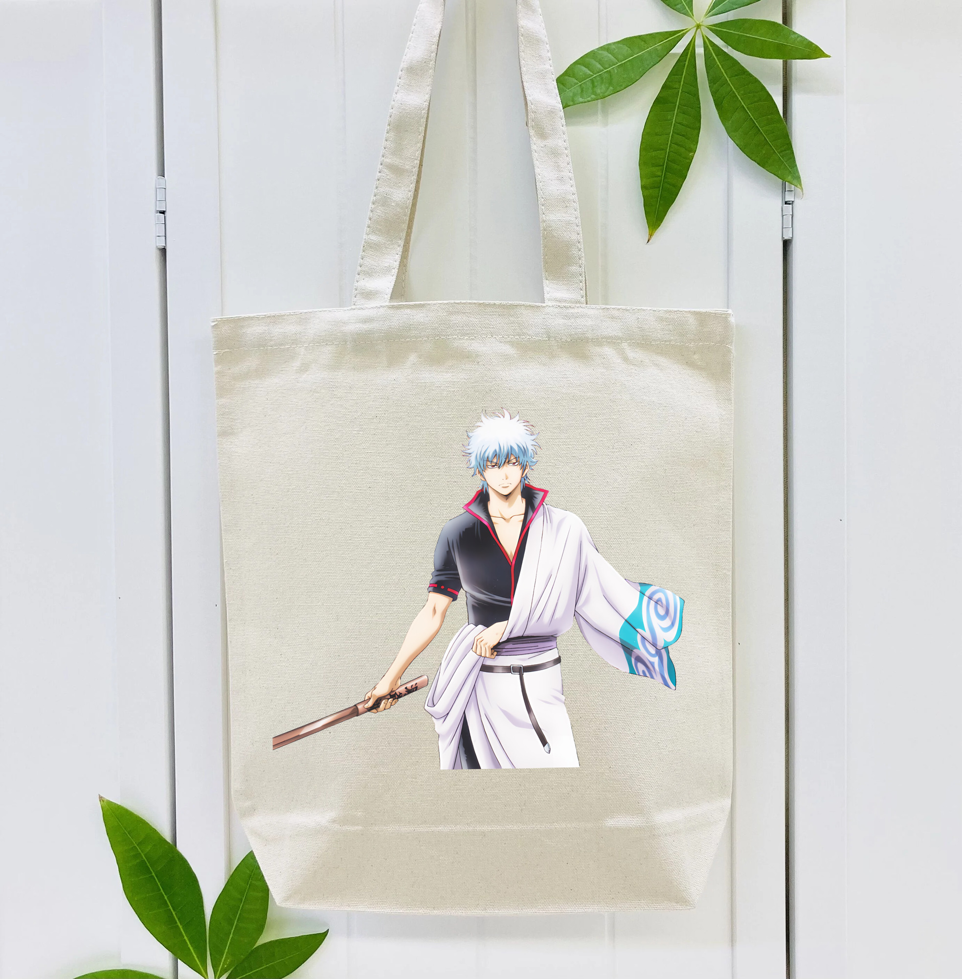 ぎんたま 坂田銀時（さかたぎんとき） 神楽 志村新八（しむら しんぱち） GINTAMA Sakata Gintoki Kagura Shimura Shinpachi 縦型キャンバス生地手提げバッグ　トートバッグ