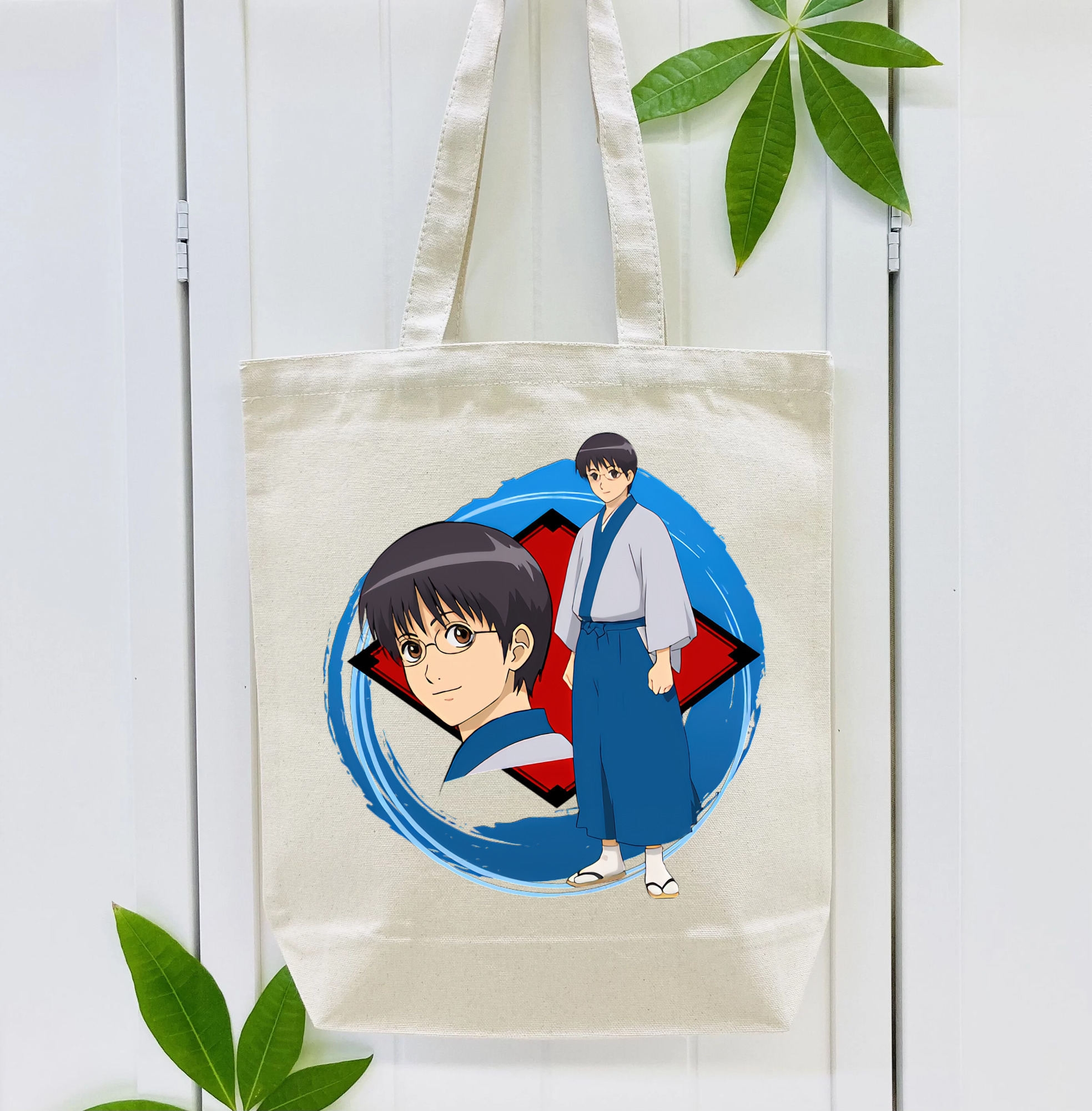 ぎんたま 坂田銀時（さかたぎんとき） 神楽 志村新八（しむら しんぱち） GINTAMA Sakata Gintoki Kagura Shimura Shinpachi 縦型キャンバス生地手提げバッグ　トートバッグ