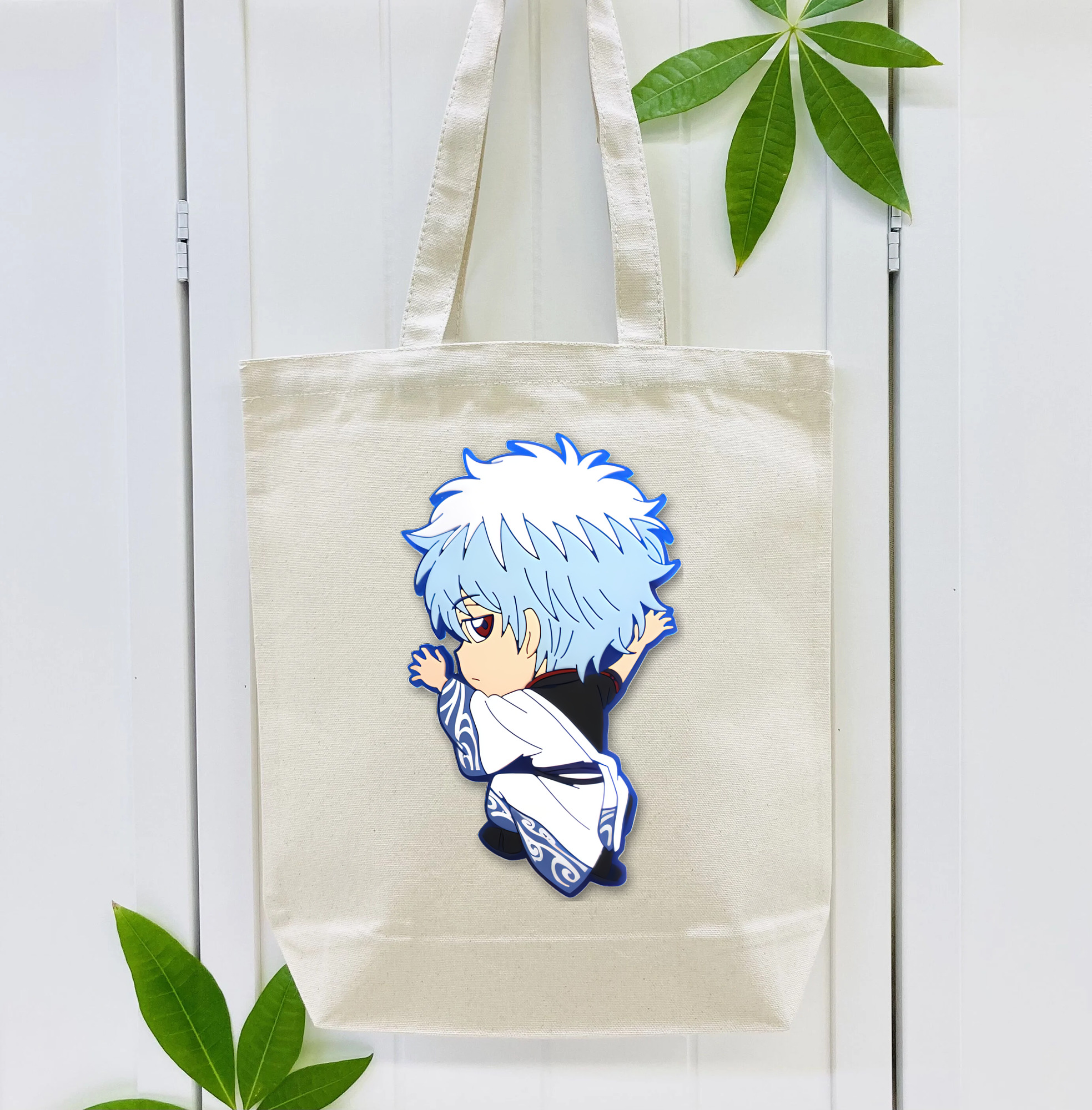 ぎんたま 坂田銀時（さかたぎんとき） 神楽 志村新八（しむら しんぱち） GINTAMA Sakata Gintoki Kagura Shimura Shinpachi 縦型キャンバス生地手提げバッグ　トートバッグ