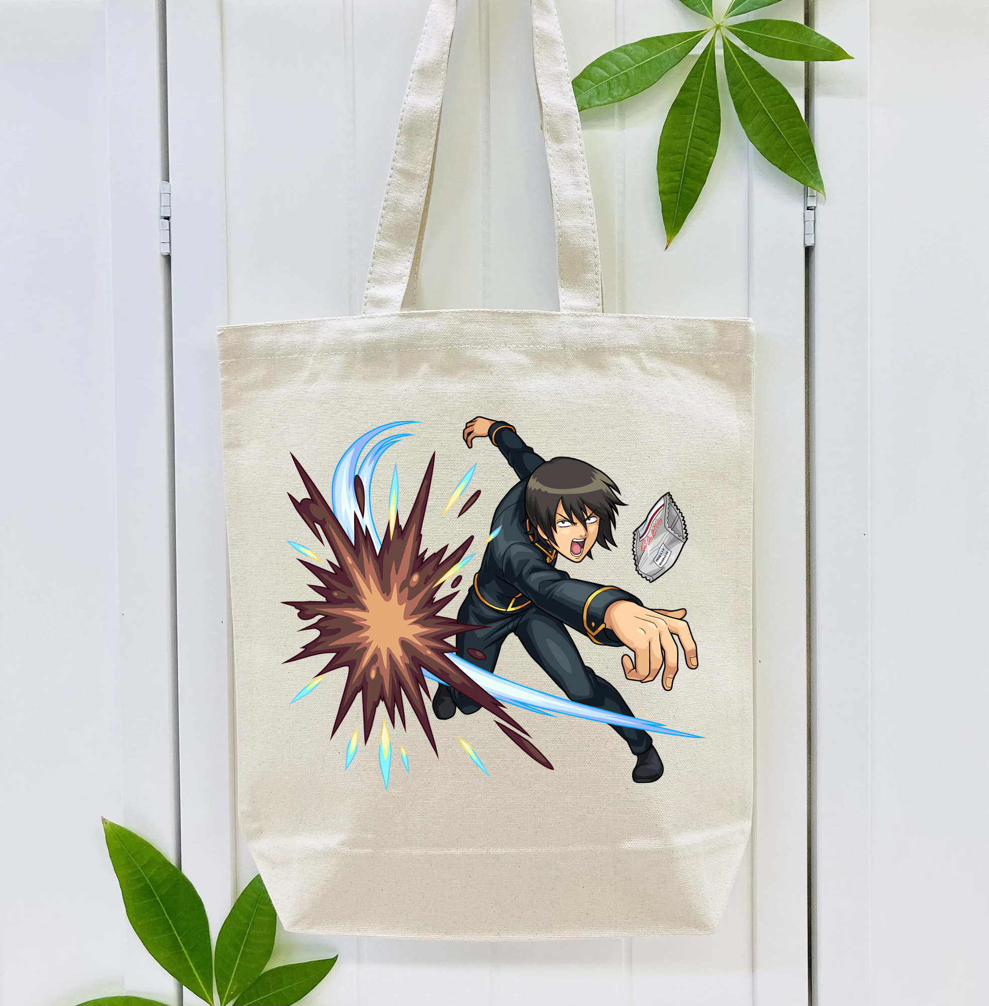 ぎんたま 坂田銀時（さかたぎんとき） 神楽 志村新八（しむら しんぱち） GINTAMA Sakata Gintoki Kagura Shimura Shinpachi 縦型キャンバス生地手提げバッグ　トートバッグ