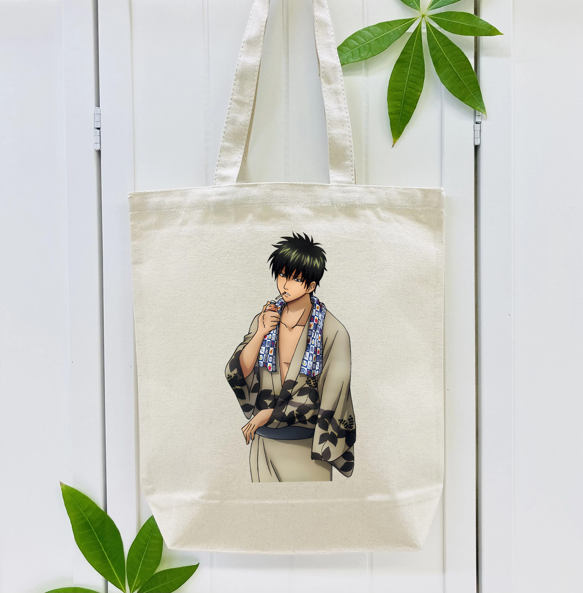 ぎんたま 坂田銀時（さかたぎんとき） 神楽 志村新八（しむら しんぱち） GINTAMA Sakata Gintoki Kagura Shimura Shinpachi 縦型キャンバス生地手提げバッグ　トートバッグ