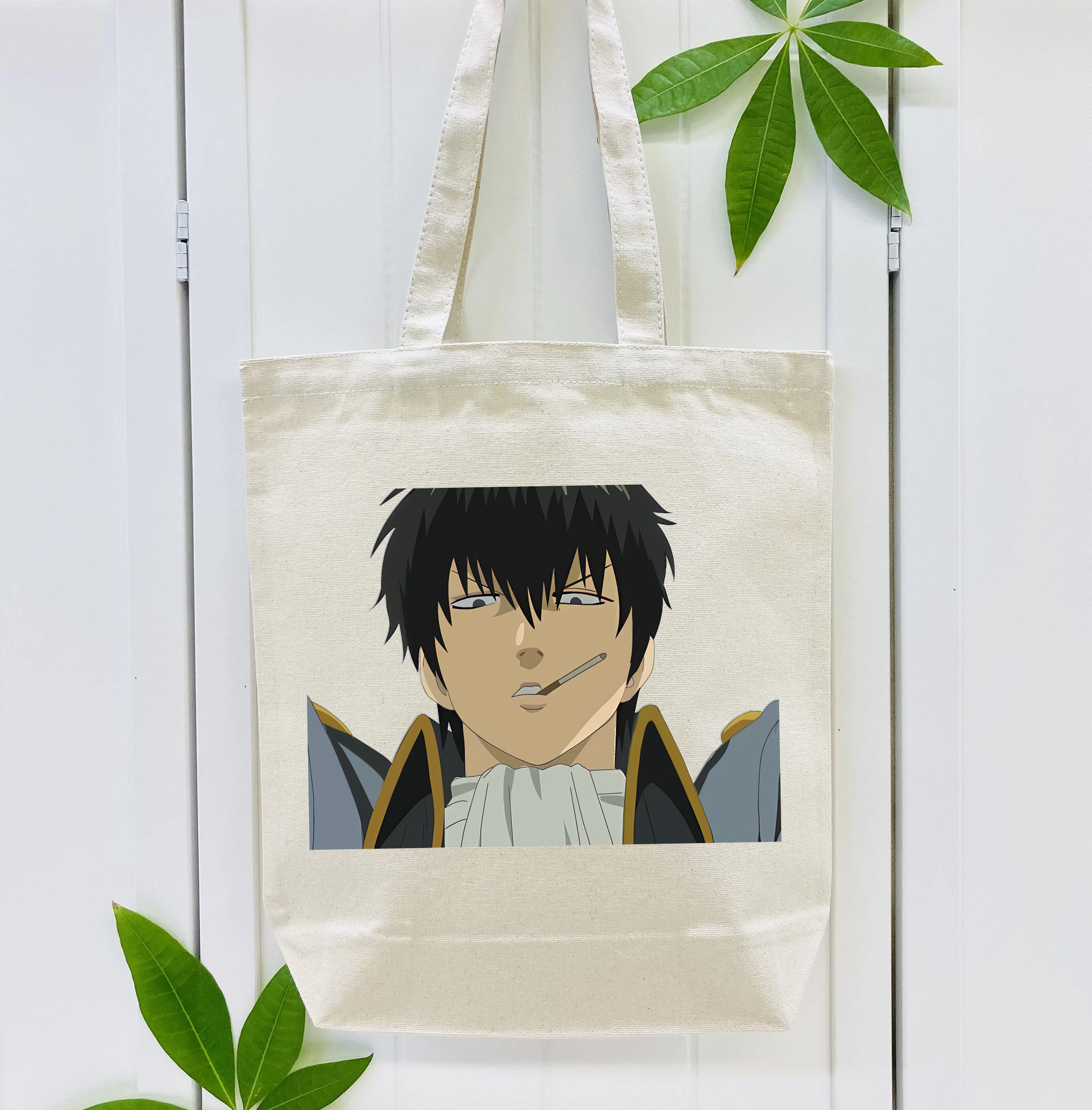 ぎんたま 坂田銀時（さかたぎんとき） 神楽 志村新八（しむら しんぱち） GINTAMA Sakata Gintoki Kagura Shimura Shinpachi 縦型キャンバス生地手提げバッグ　トートバッグ