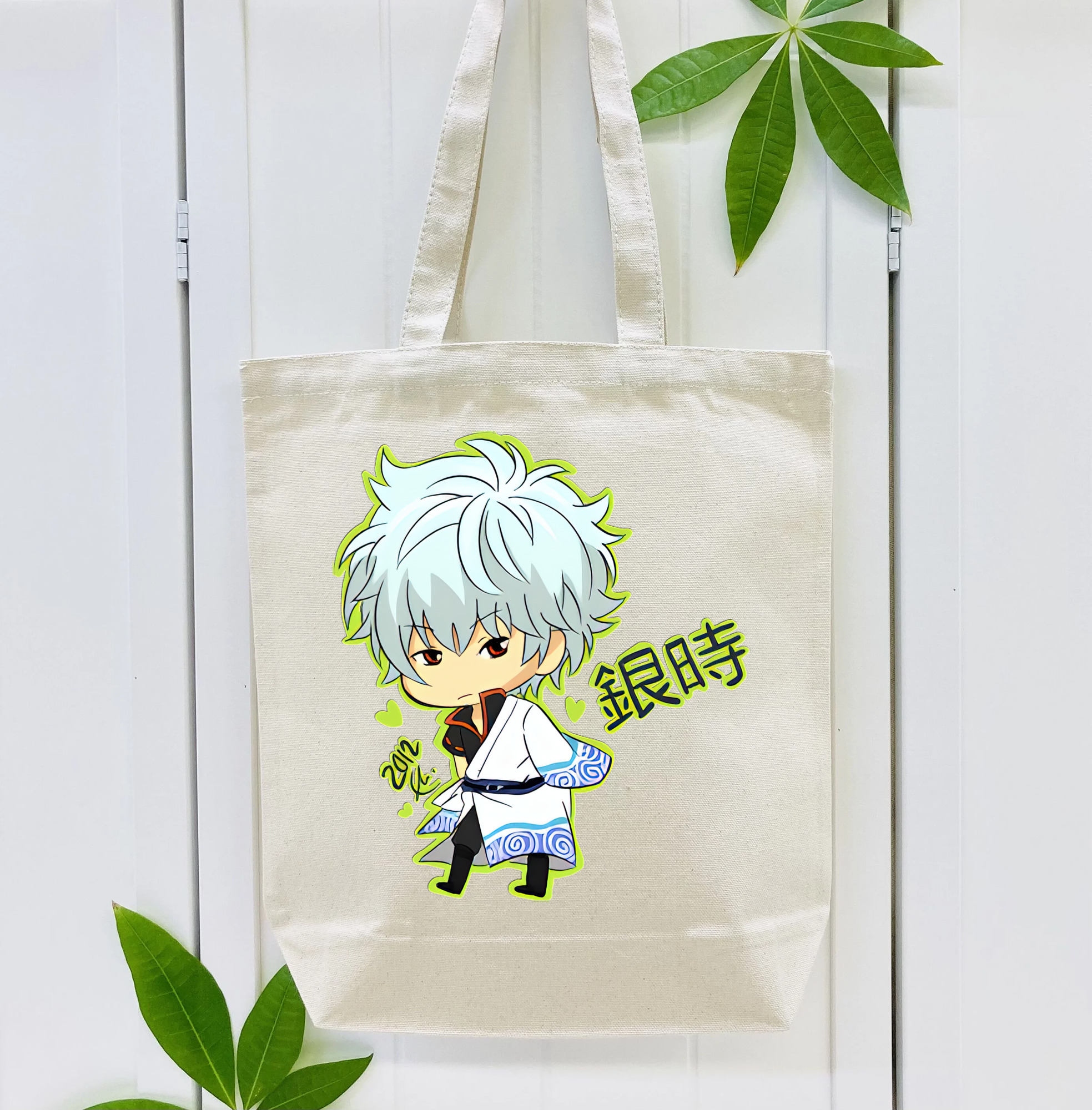 ぎんたま 坂田銀時（さかたぎんとき） 神楽 志村新八（しむら しんぱち） GINTAMA Sakata Gintoki Kagura Shimura Shinpachi 縦型キャンバス生地手提げバッグ　トートバッグ