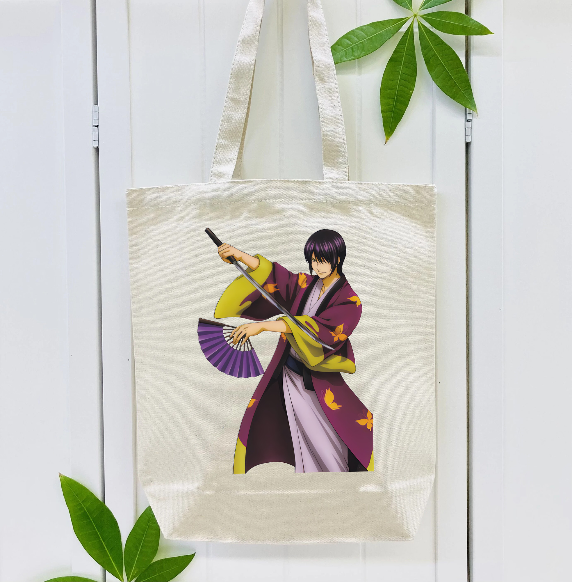 ぎんたま 坂田銀時（さかたぎんとき） 神楽 志村新八（しむら しんぱち） GINTAMA Sakata Gintoki Kagura Shimura Shinpachi 縦型キャンバス生地手提げバッグ　トートバッグ