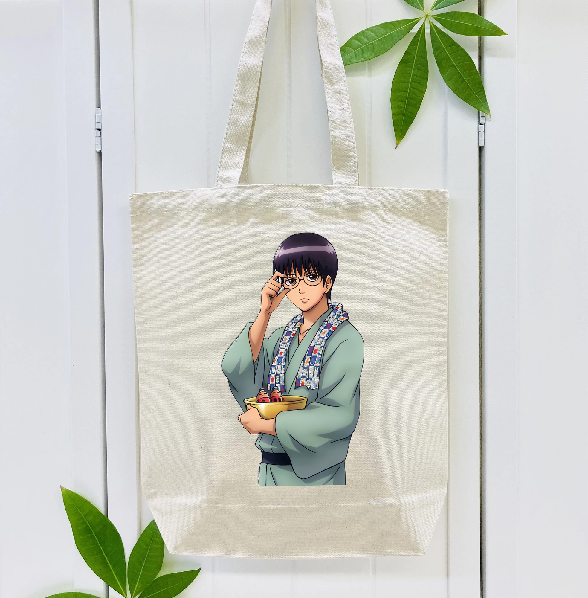ぎんたま 坂田銀時（さかたぎんとき） 神楽 志村新八（しむら しんぱち） GINTAMA Sakata Gintoki Kagura Shimura Shinpachi 縦型キャンバス生地手提げバッグ　トートバッグ