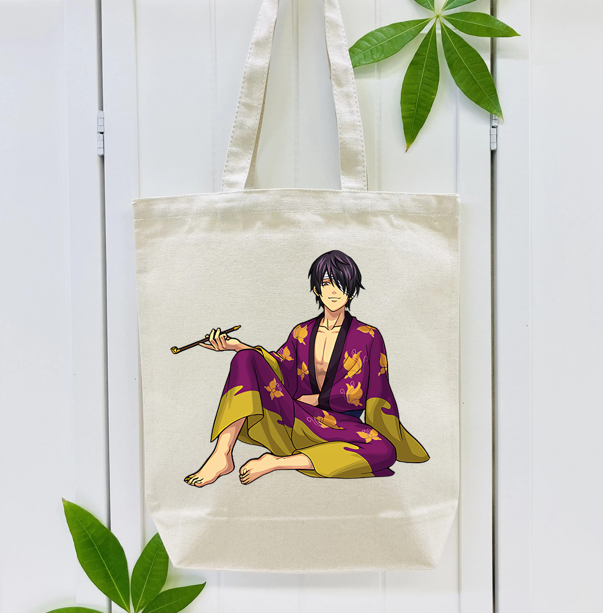 ぎんたま 坂田銀時（さかたぎんとき） 神楽 志村新八（しむら しんぱち） GINTAMA Sakata Gintoki Kagura Shimura Shinpachi 縦型キャンバス生地手提げバッグ　トートバッグ