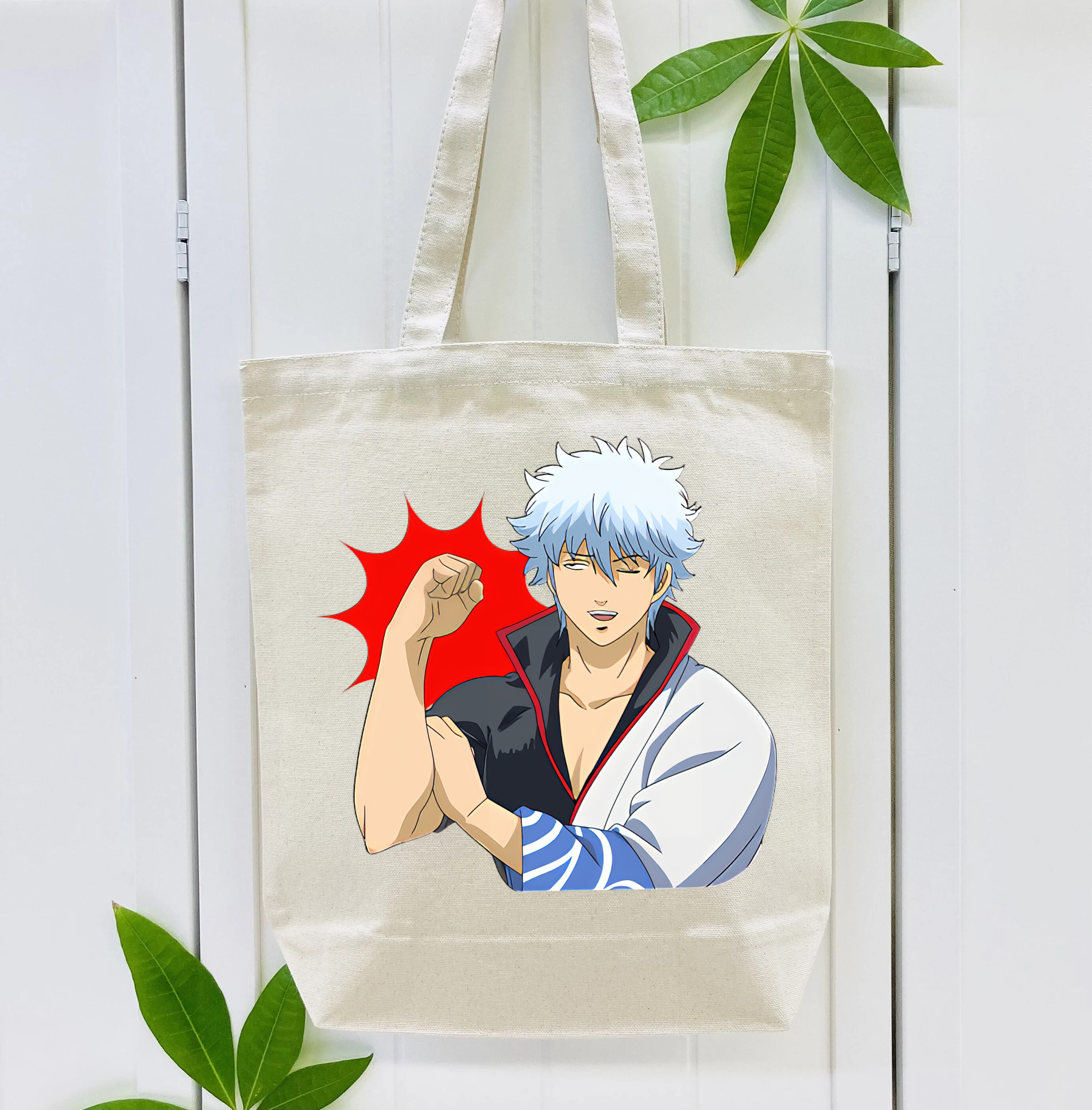ぎんたま 坂田銀時（さかたぎんとき） 神楽 志村新八（しむら しんぱち） GINTAMA Sakata Gintoki Kagura Shimura Shinpachi 縦型キャンバス生地手提げバッグ　トートバッグ