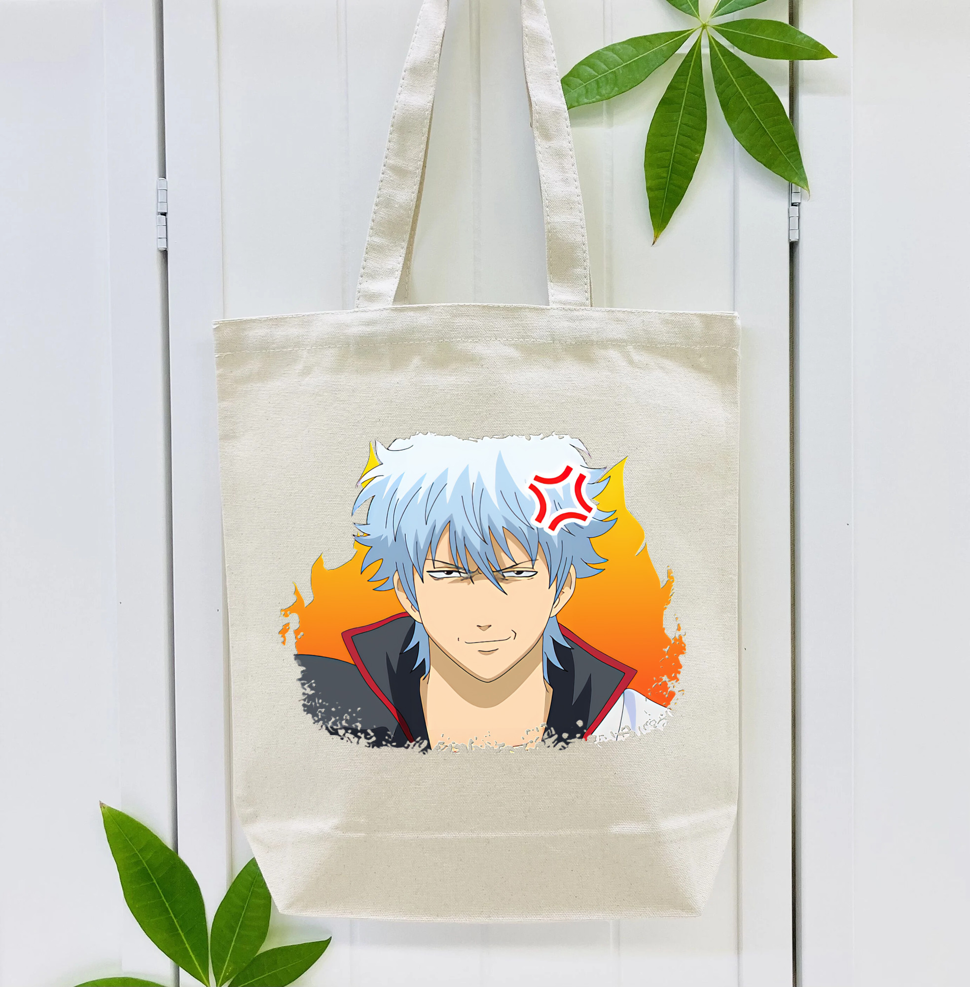 ぎんたま 坂田銀時（さかたぎんとき） 神楽 志村新八（しむら しんぱち） GINTAMA Sakata Gintoki Kagura Shimura Shinpachi 縦型キャンバス生地手提げバッグ　トートバッグ