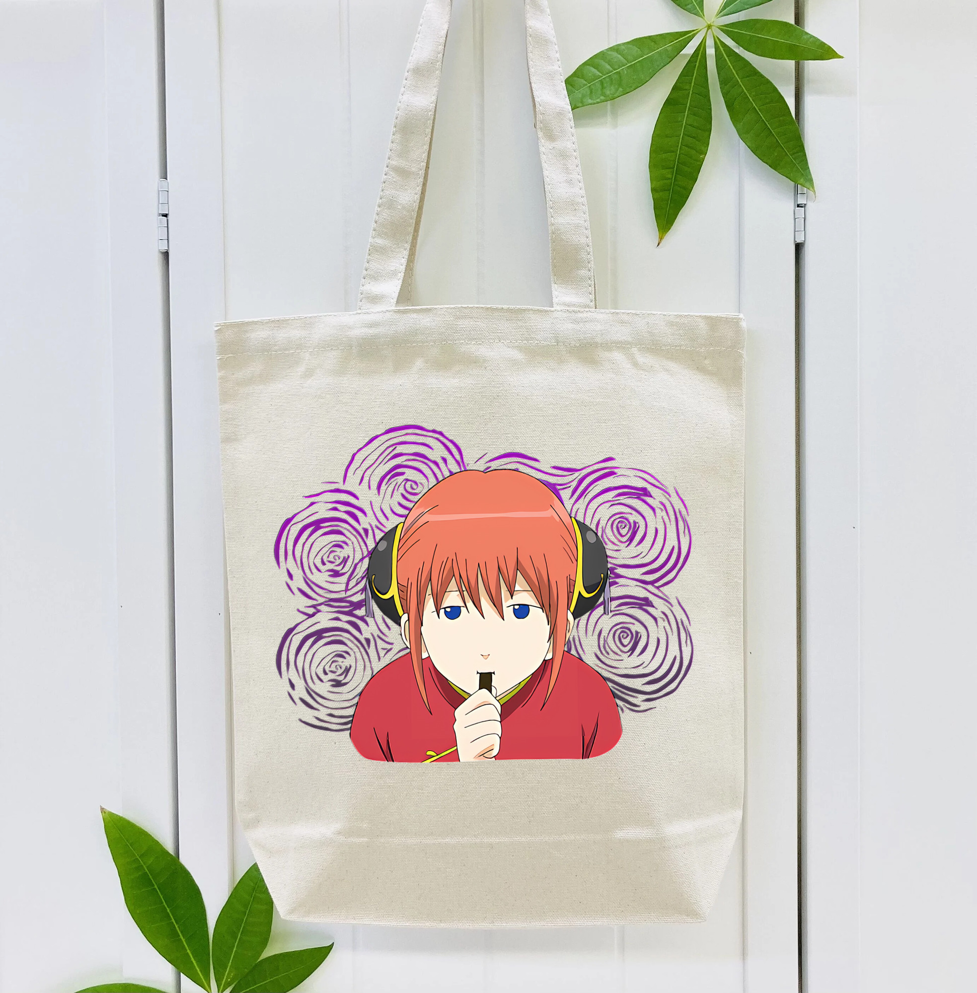 ぎんたま 坂田銀時（さかたぎんとき） 神楽 志村新八（しむら しんぱち） GINTAMA Sakata Gintoki Kagura Shimura Shinpachi 縦型キャンバス生地手提げバッグ　トートバッグ