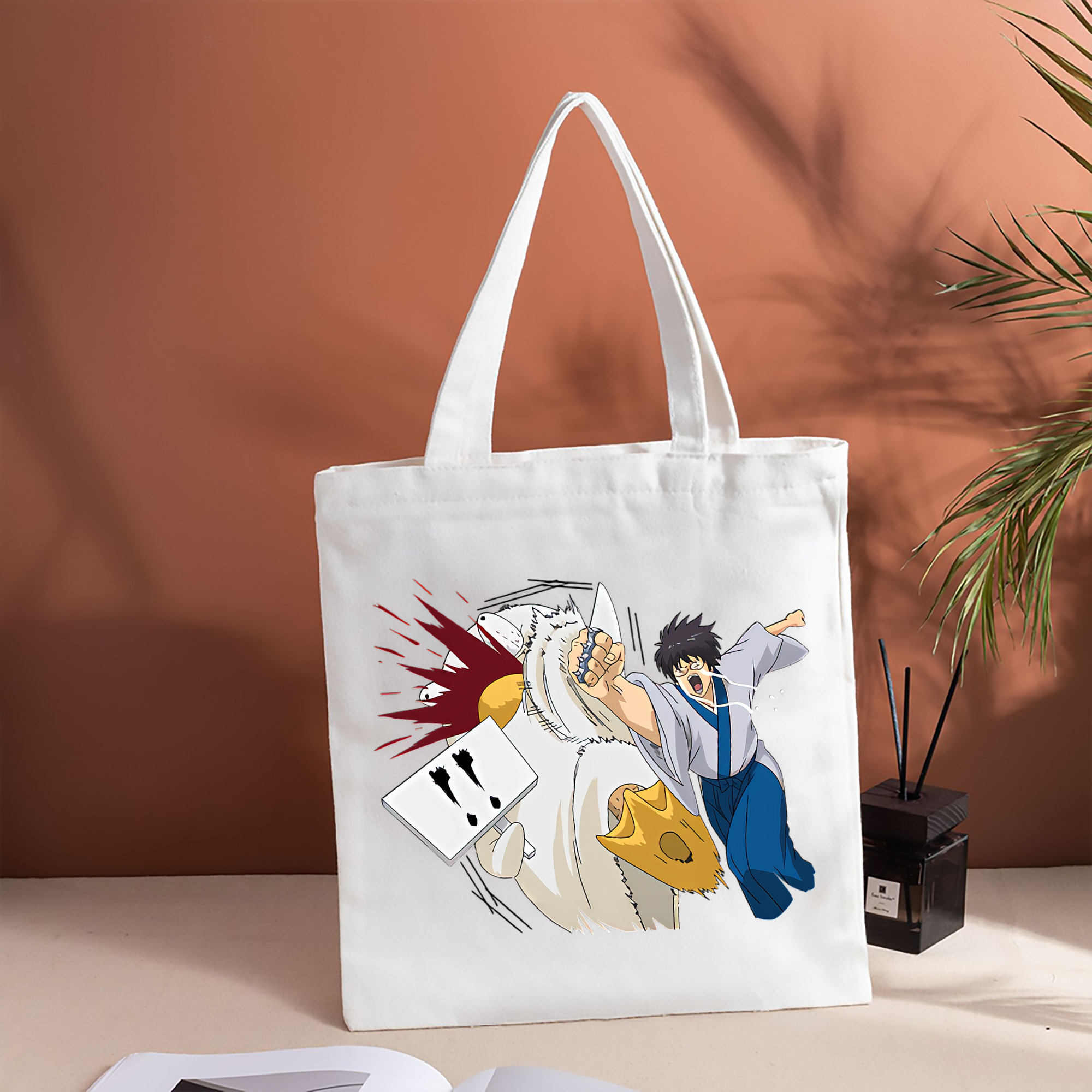 ぎんたま 坂田銀時（さかたぎんとき） 神楽 志村新八（しむら しんぱち） GINTAMA Sakata Gintoki Kagura Shimura Shinpachi 縦型キャンバス生地手提げバッグ　トートバッグ