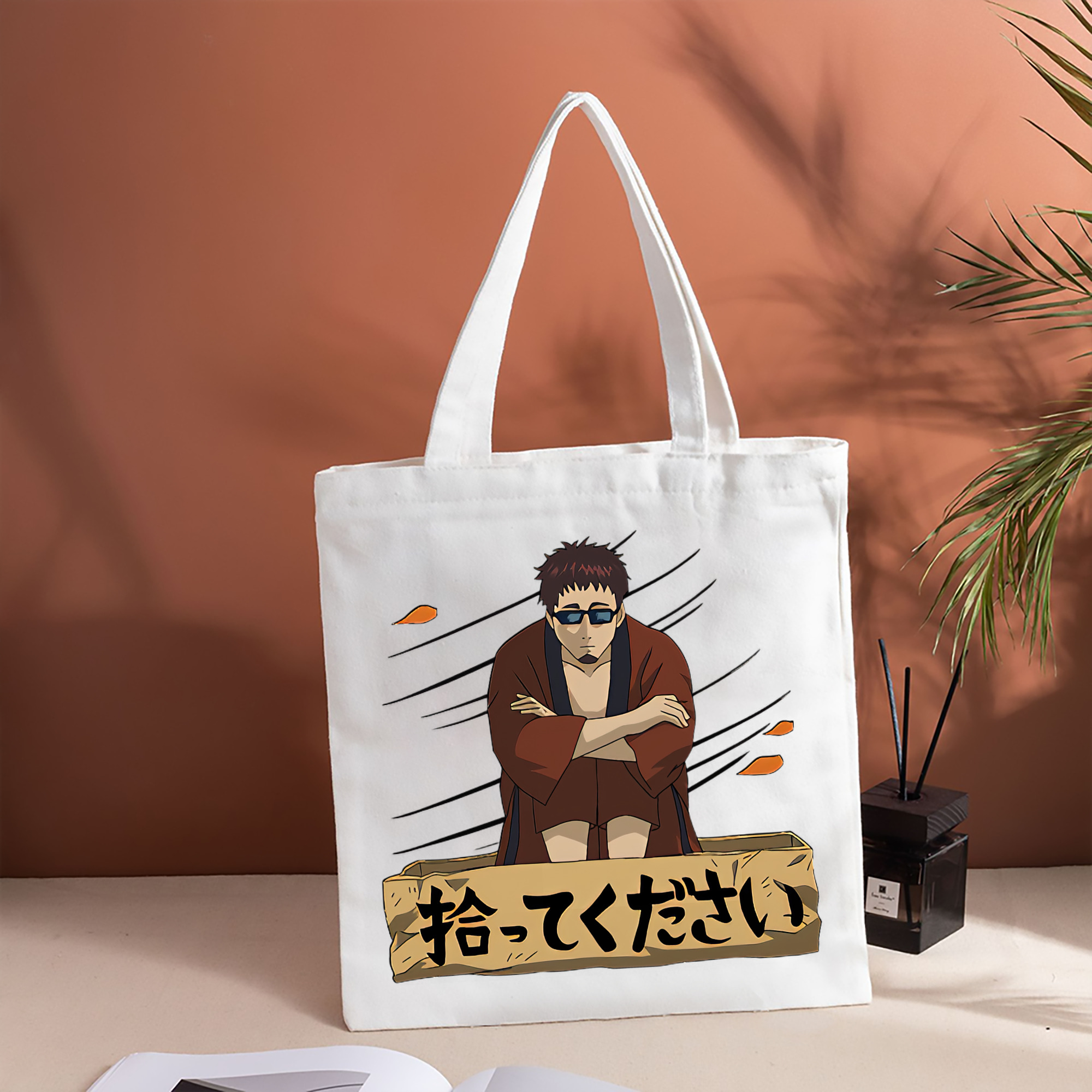 ぎんたま 坂田銀時（さかたぎんとき） 神楽 志村新八（しむら しんぱち） GINTAMA Sakata Gintoki Kagura Shimura Shinpachi 縦型キャンバス生地手提げバッグ　トートバッグ