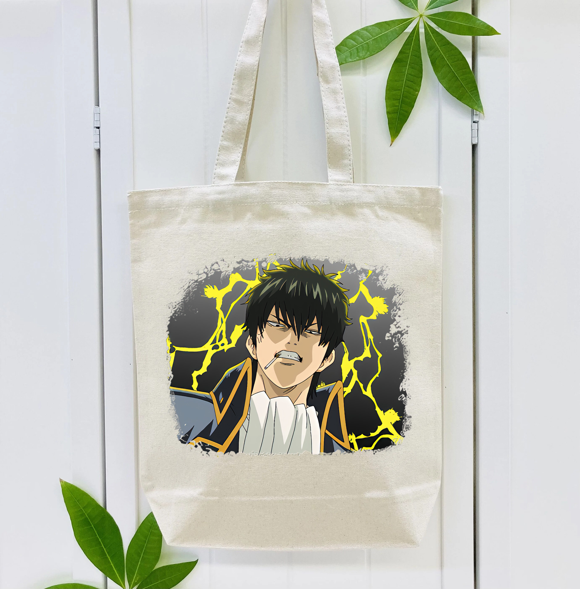 ぎんたま 坂田銀時（さかたぎんとき） 神楽 志村新八（しむら しんぱち） GINTAMA Sakata Gintoki Kagura Shimura Shinpachi 縦型キャンバス生地手提げバッグ　トートバッグ