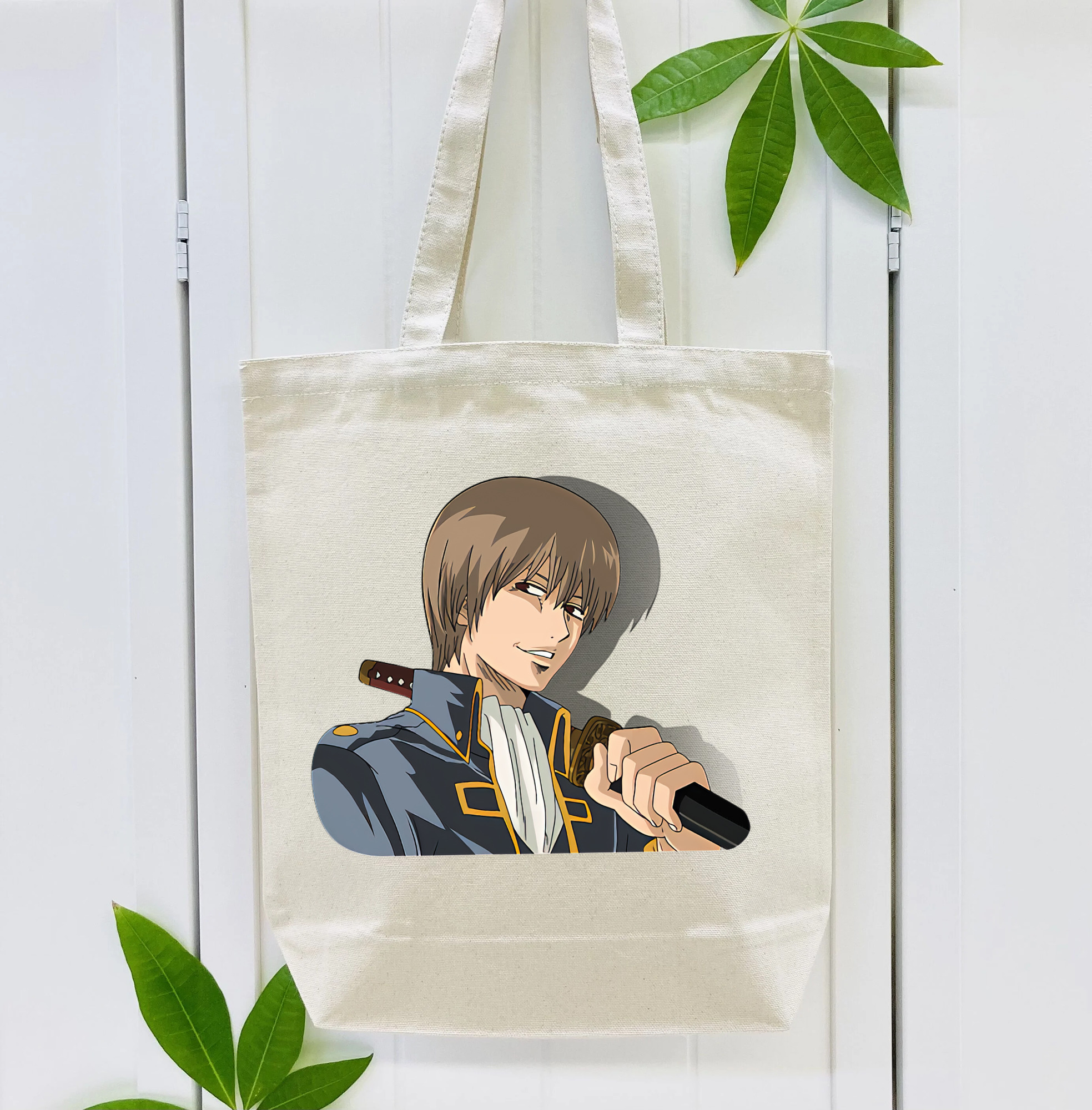 ぎんたま 坂田銀時（さかたぎんとき） 神楽 志村新八（しむら しんぱち） GINTAMA Sakata Gintoki Kagura Shimura Shinpachi 縦型キャンバス生地手提げバッグ　トートバッグ