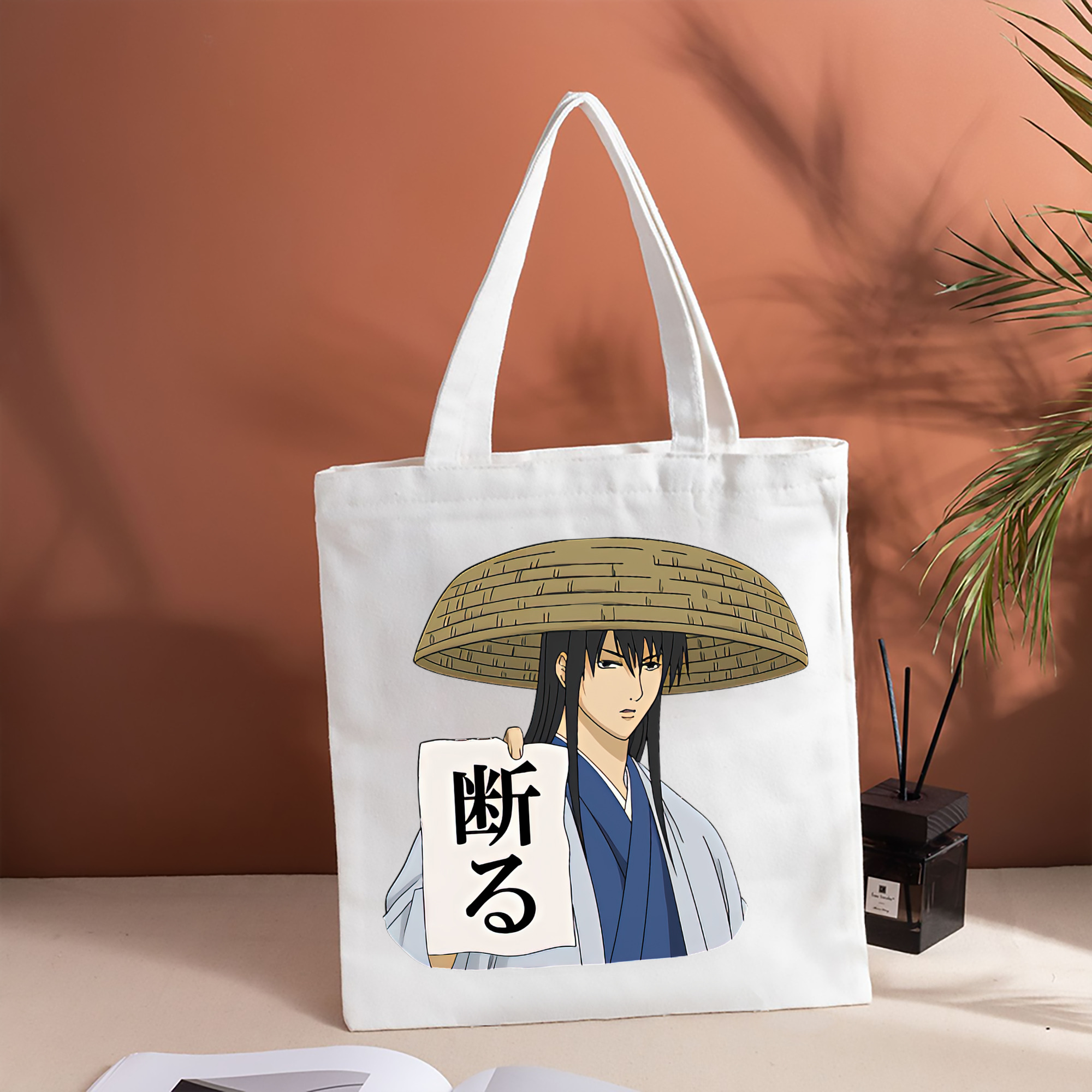 ぎんたま 坂田銀時（さかたぎんとき） 神楽 志村新八（しむら しんぱち） GINTAMA Sakata Gintoki Kagura Shimura Shinpachi 縦型キャンバス生地手提げバッグ　トートバッグ
