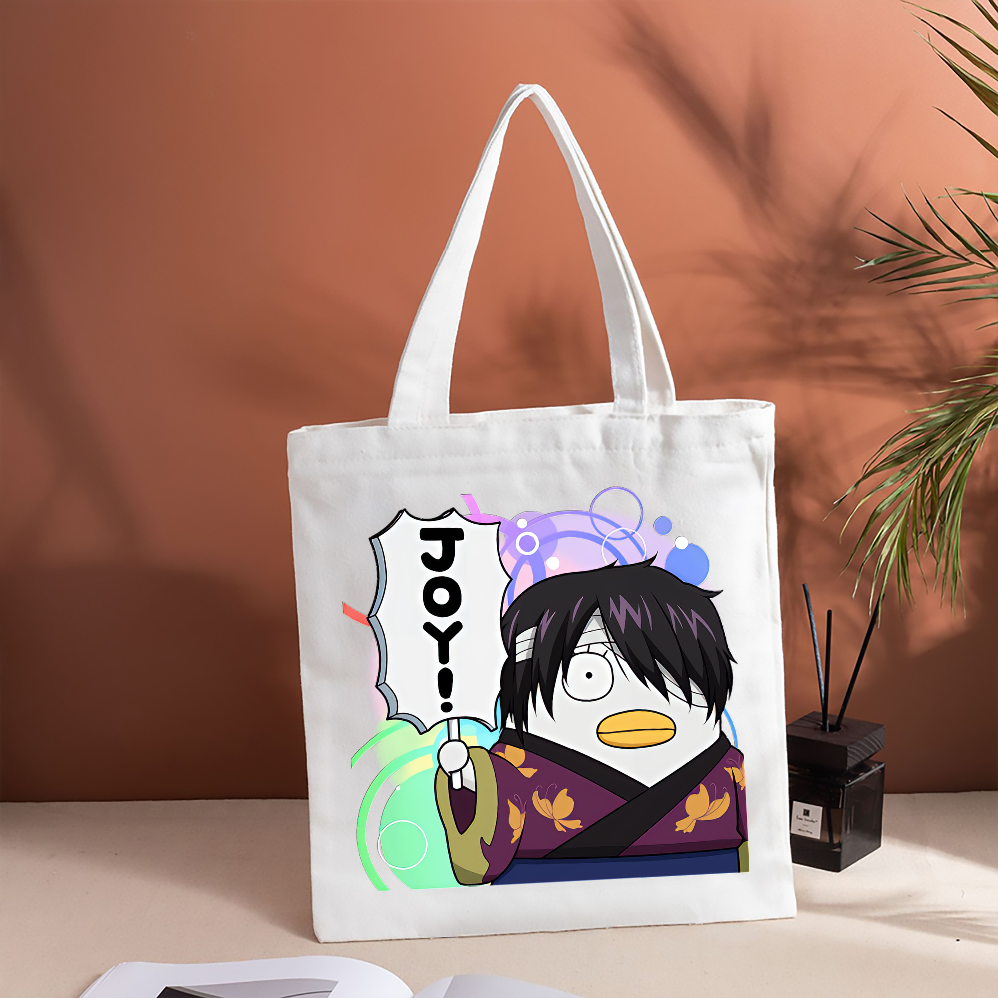 ぎんたま 坂田銀時（さかたぎんとき） 神楽 志村新八（しむら しんぱち） GINTAMA Sakata Gintoki Kagura Shimura Shinpachi 縦型キャンバス生地手提げバッグ　トートバッグ