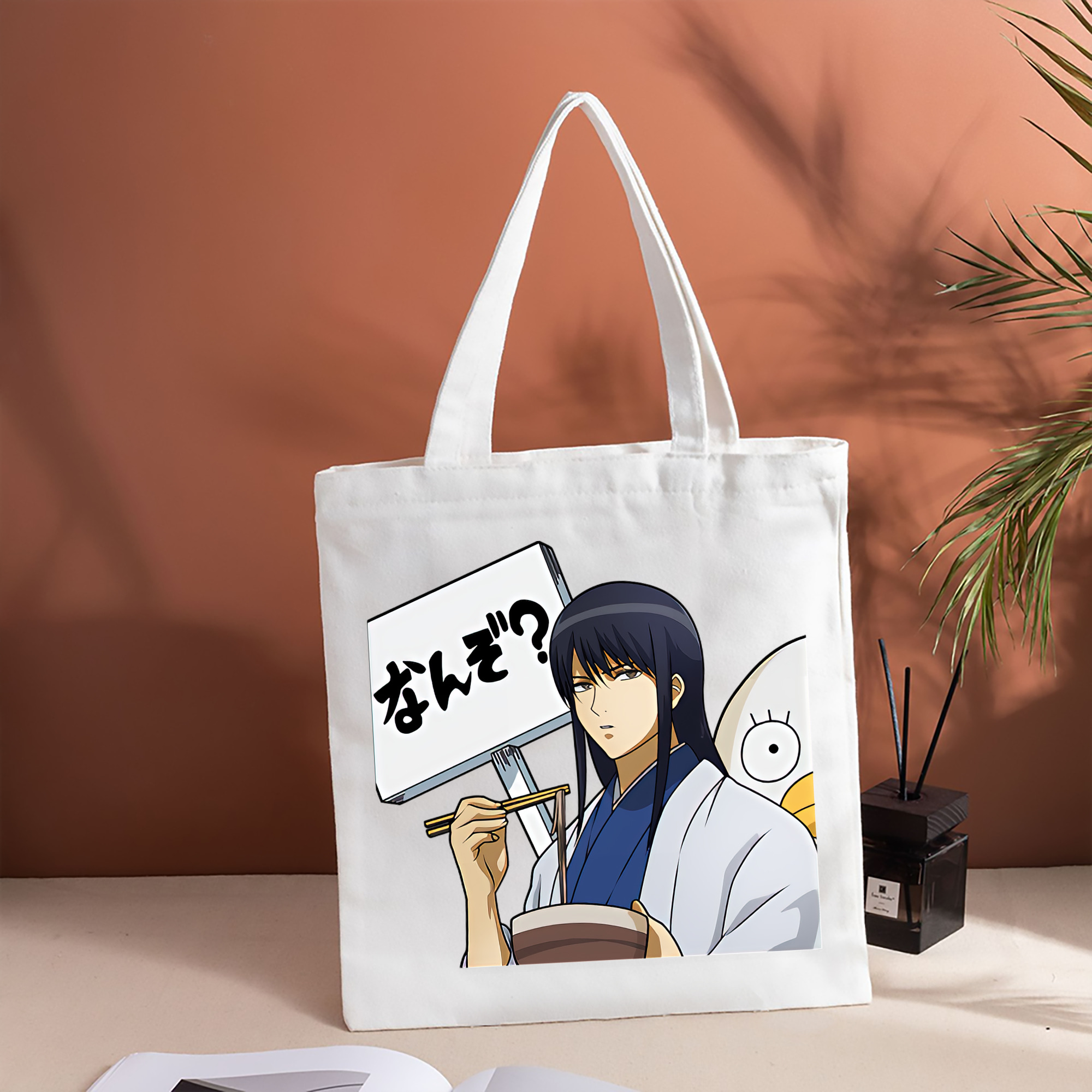 ぎんたま 坂田銀時（さかたぎんとき） 神楽 志村新八（しむら しんぱち） GINTAMA Sakata Gintoki Kagura Shimura Shinpachi 縦型キャンバス生地手提げバッグ　トートバッグ